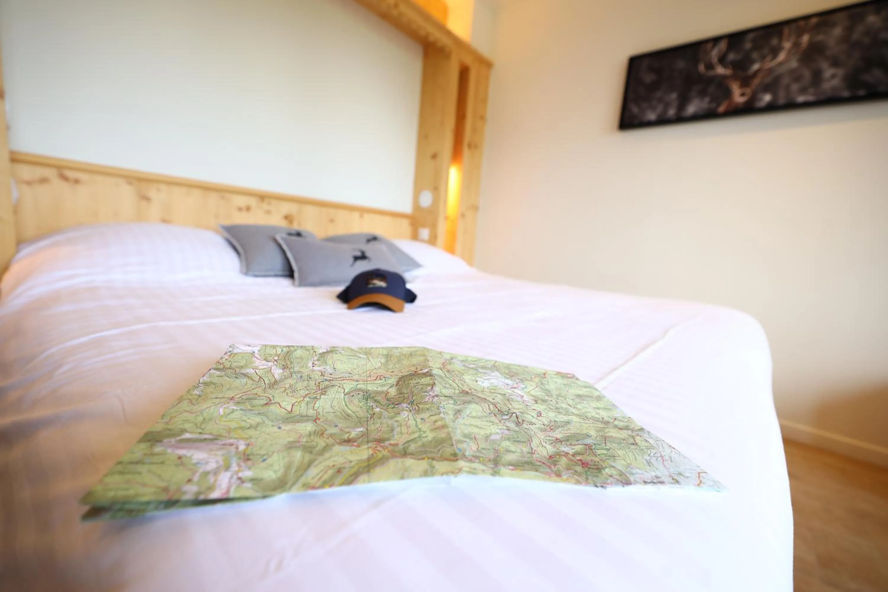 Decorative detail, Bed in LE CLOS DES SOURCES Hôtel & Spa