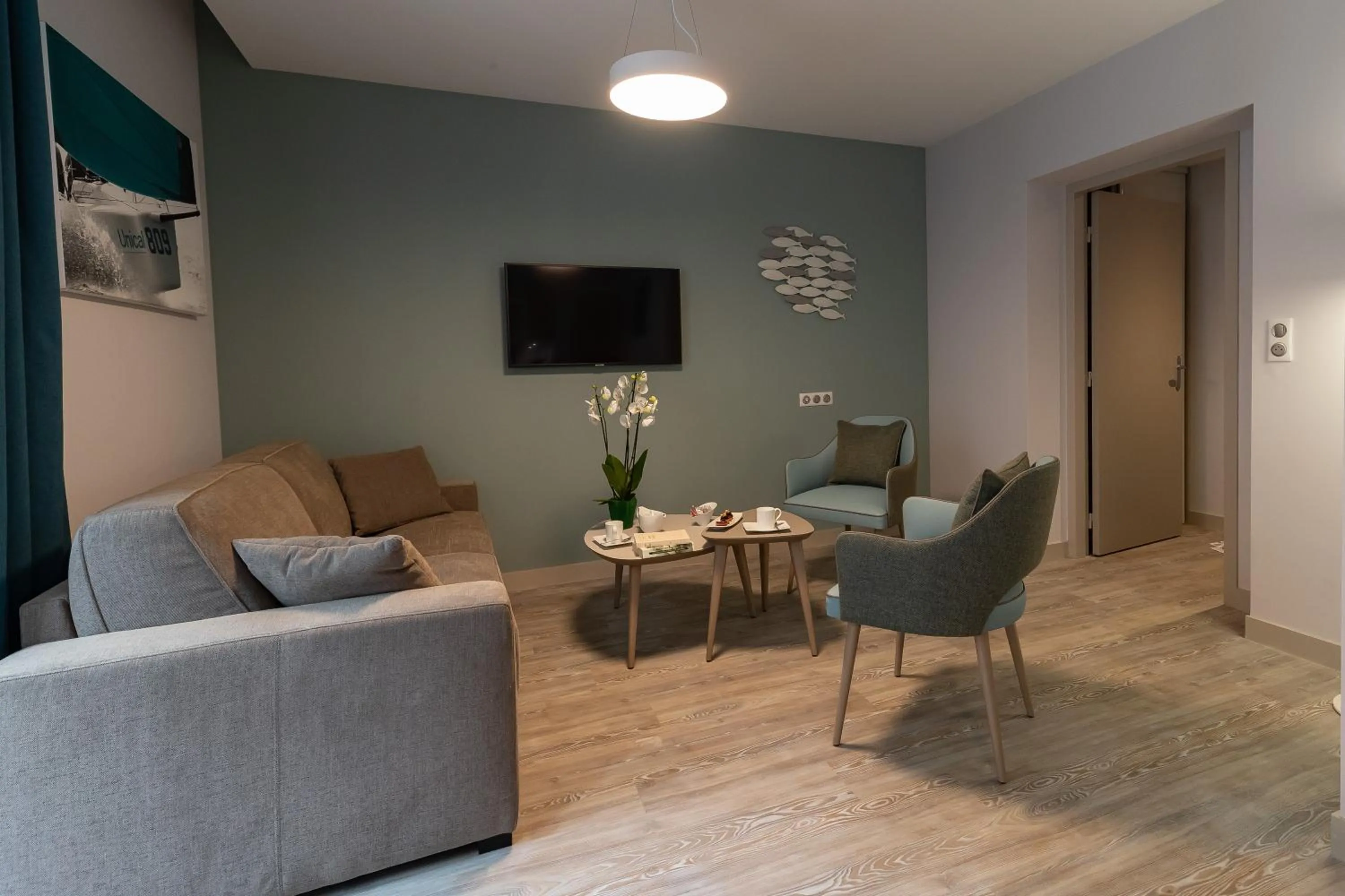 TV and multimedia in Appartements des Marins