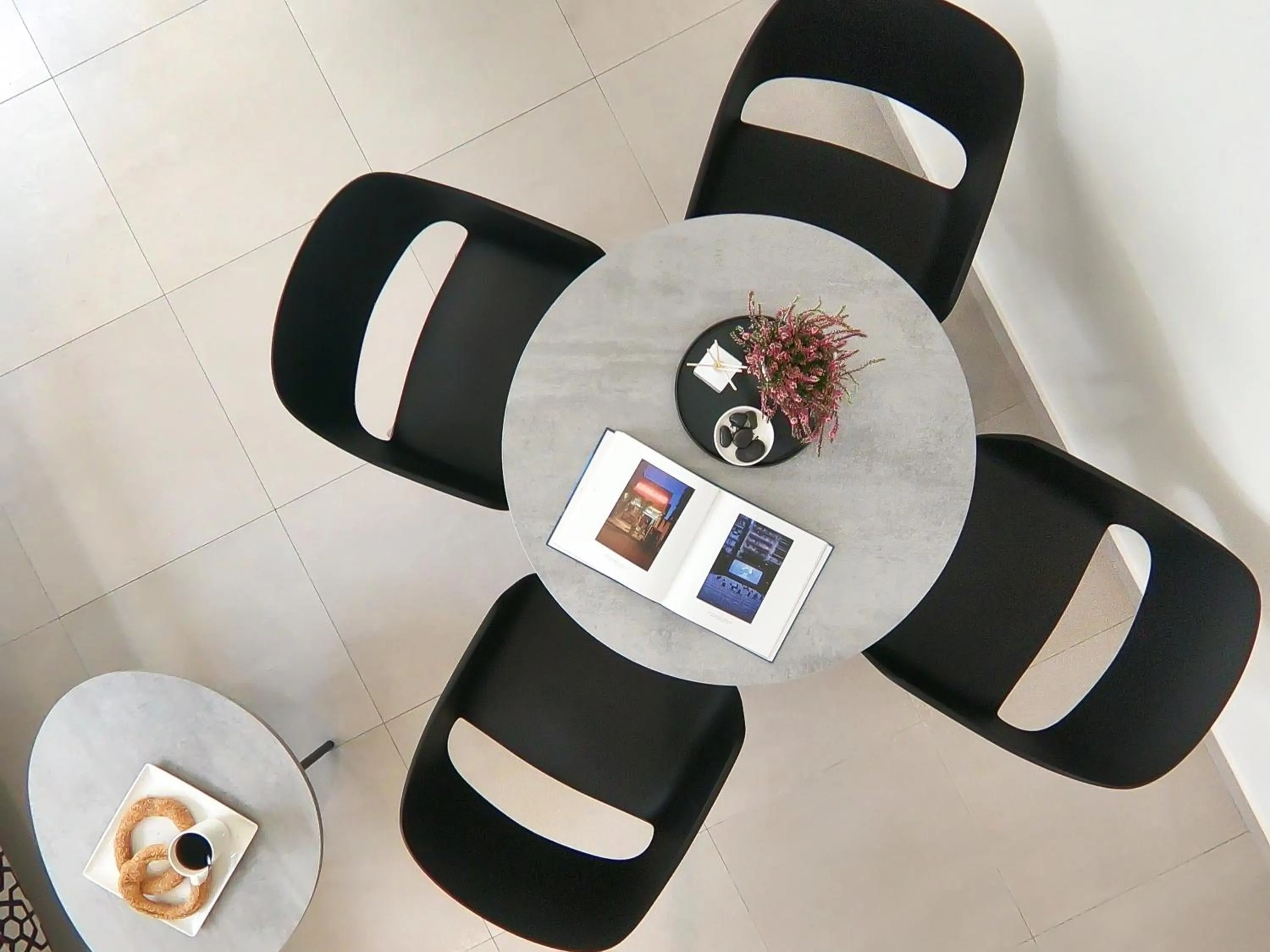 Seating area in Thess Residences