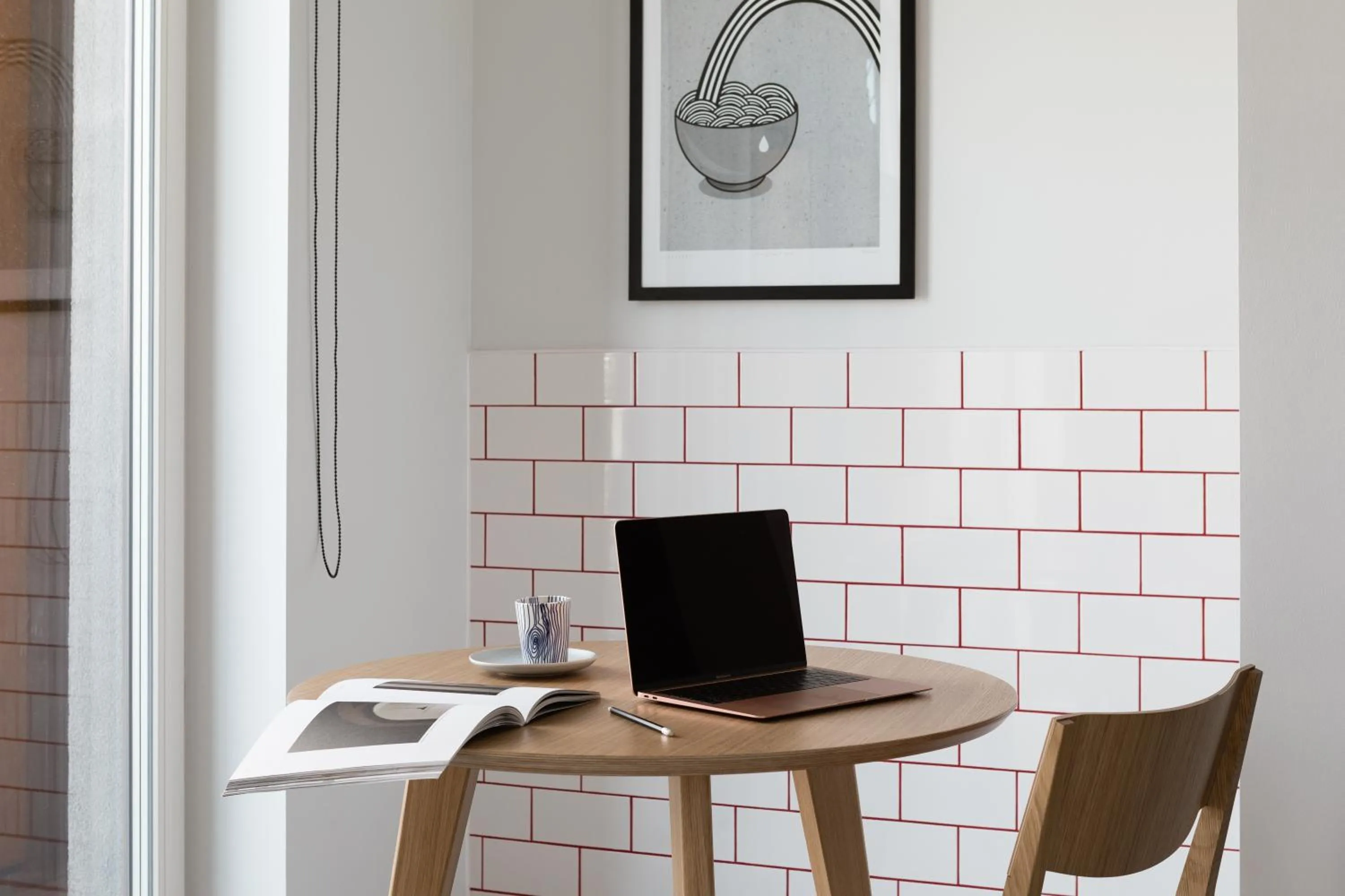 Dining area in Bob W Tallinn Telliskivi