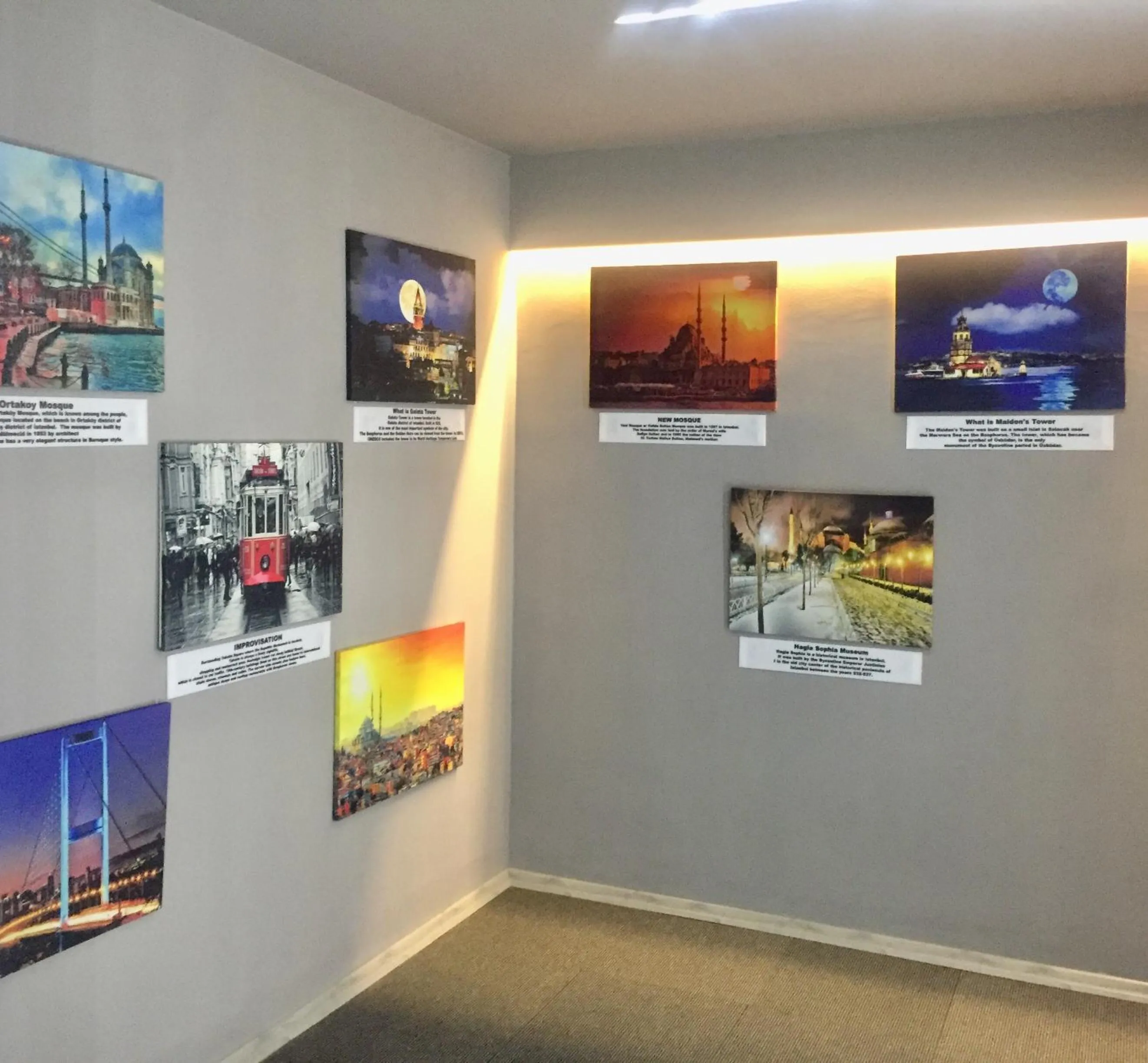 Decorative detail in lily airport otel