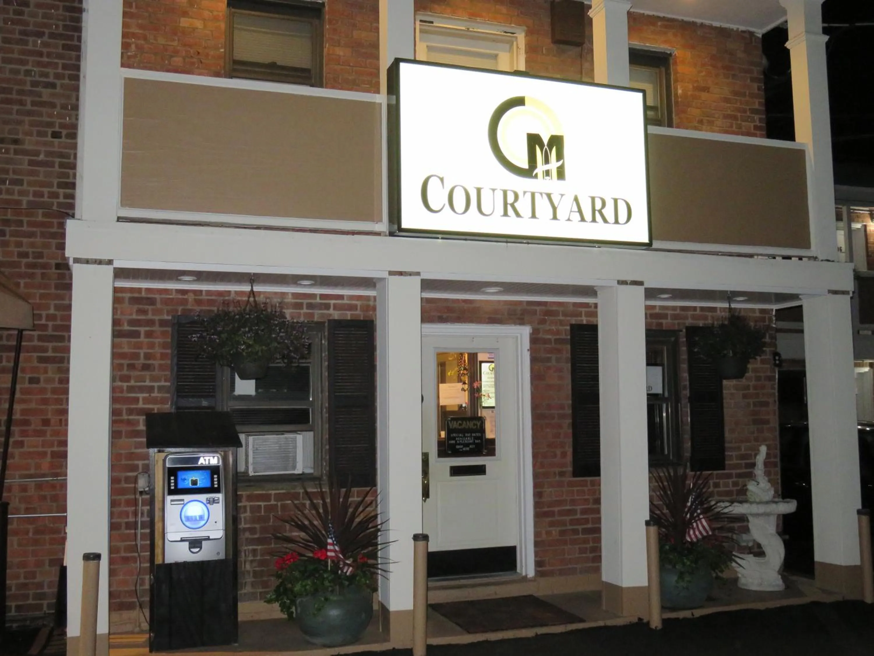 Activities in Central Motel Courtyard