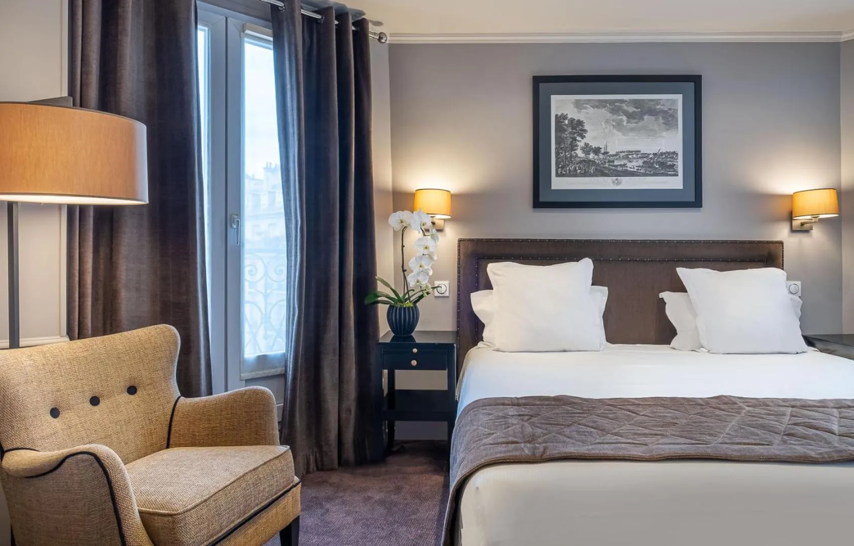 Bedroom, Bed in Pavillon Monceau