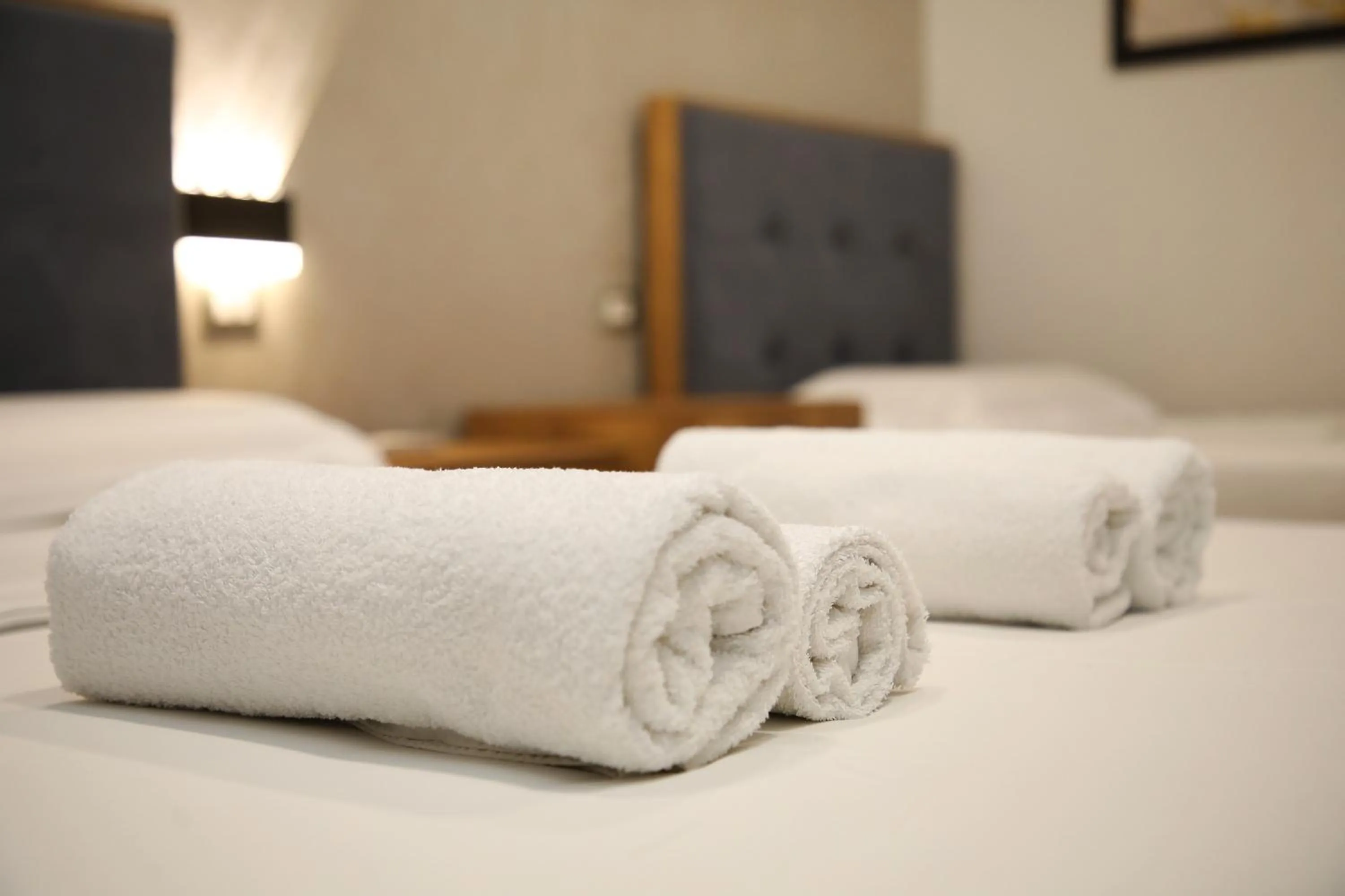 Bed in Hotel Salvadore