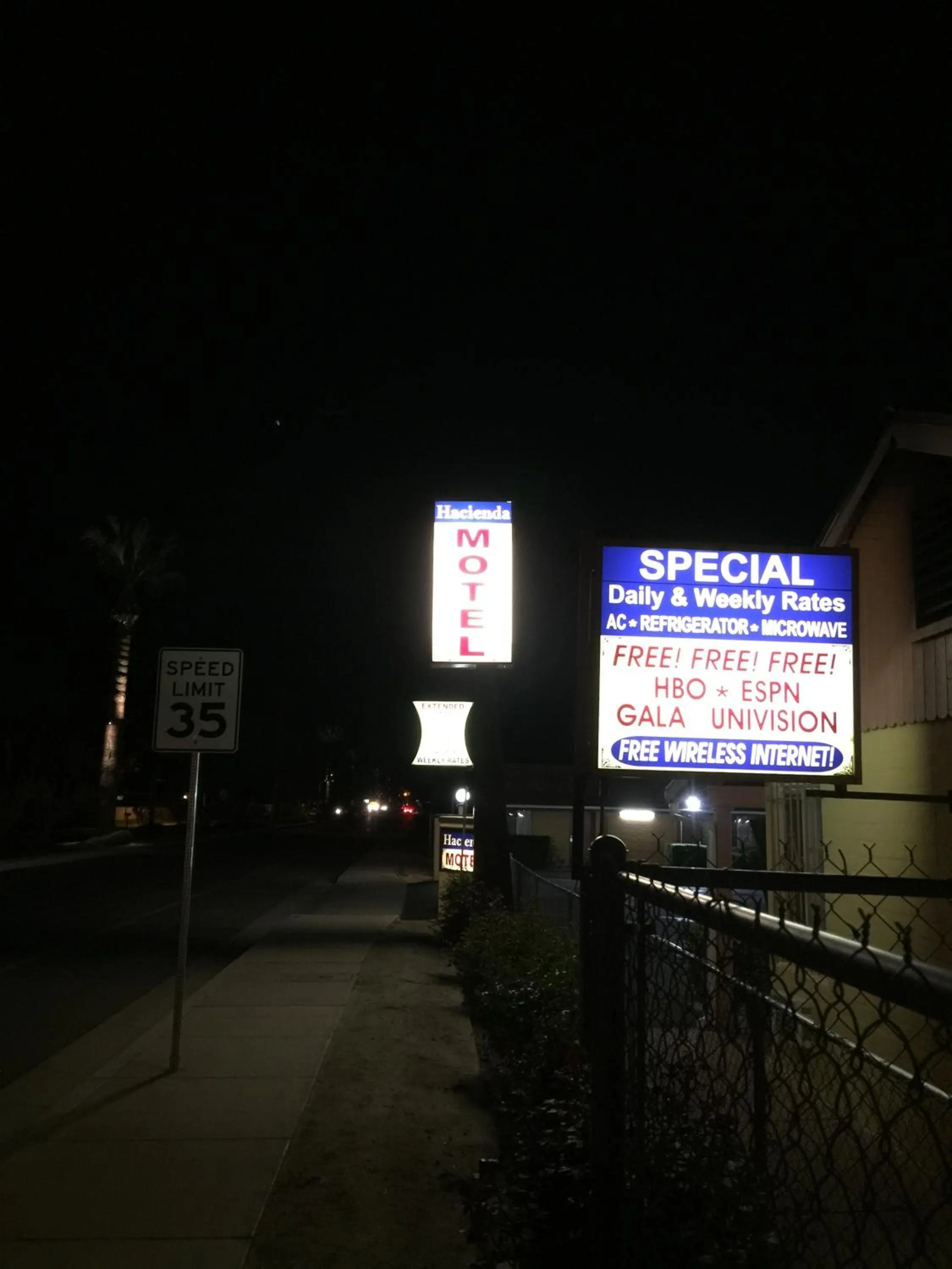 Night in Hacienda Motel