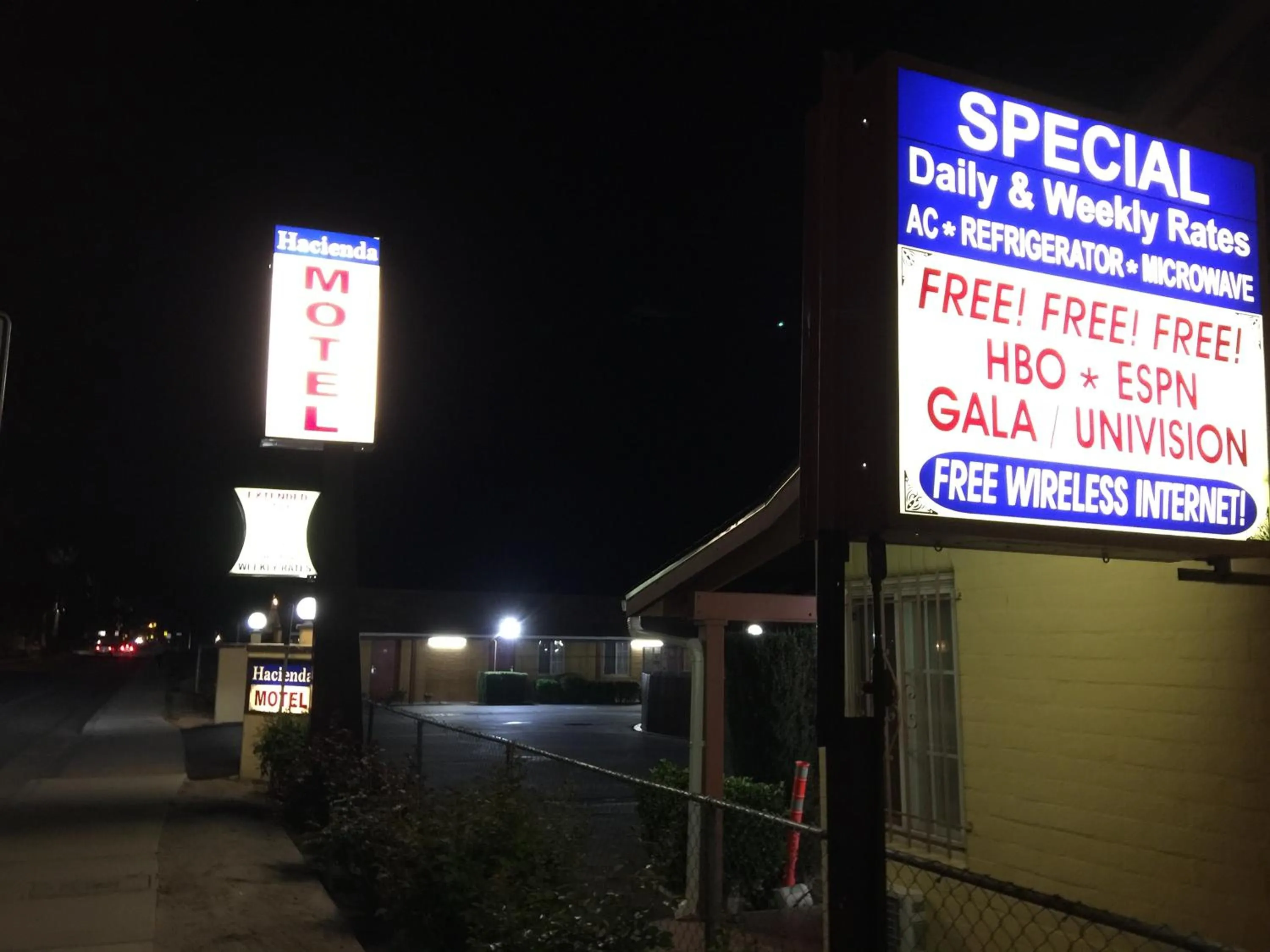 Night in Hacienda Motel