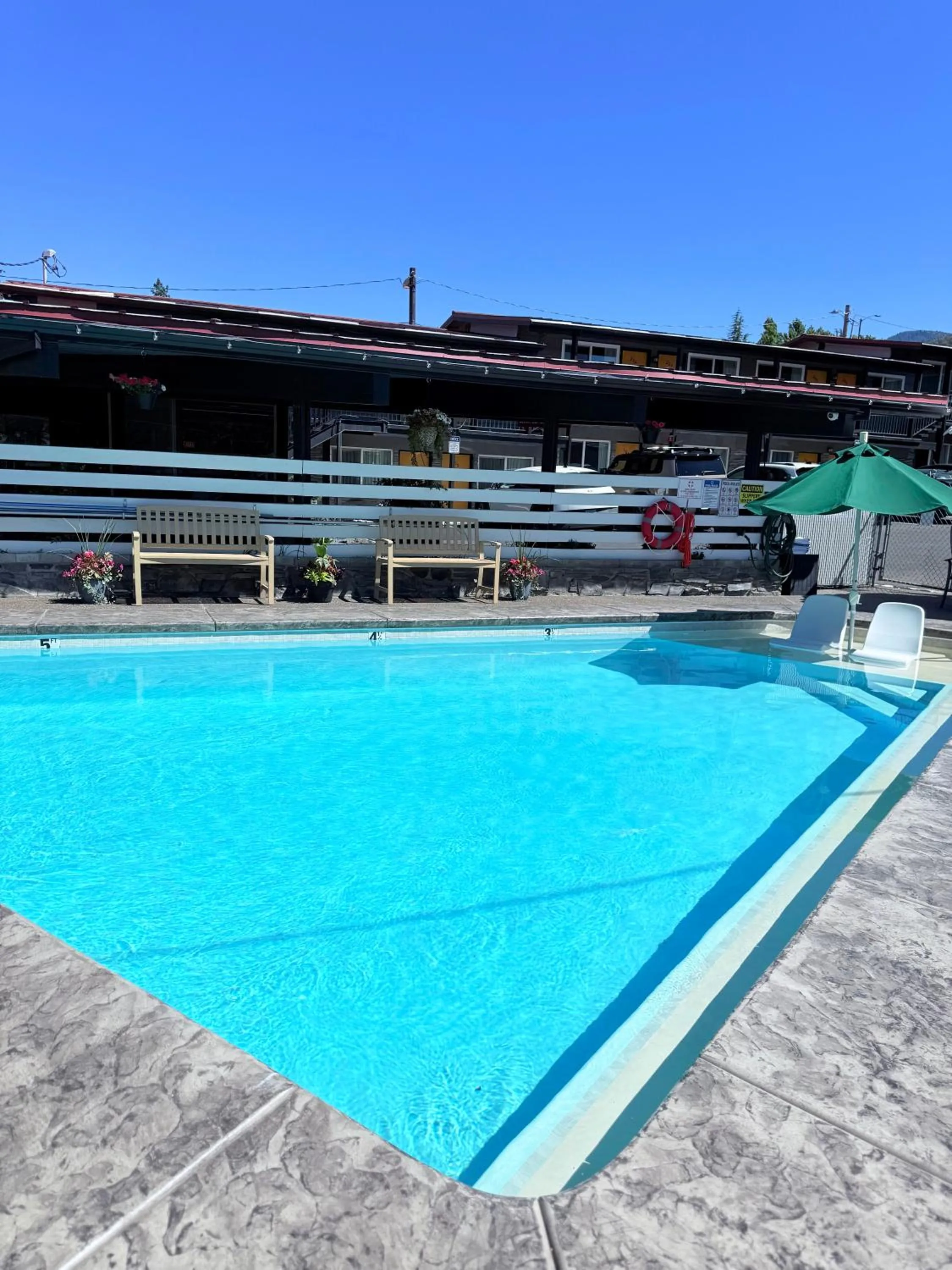 Swimming pool in Timbers INN and Suites
