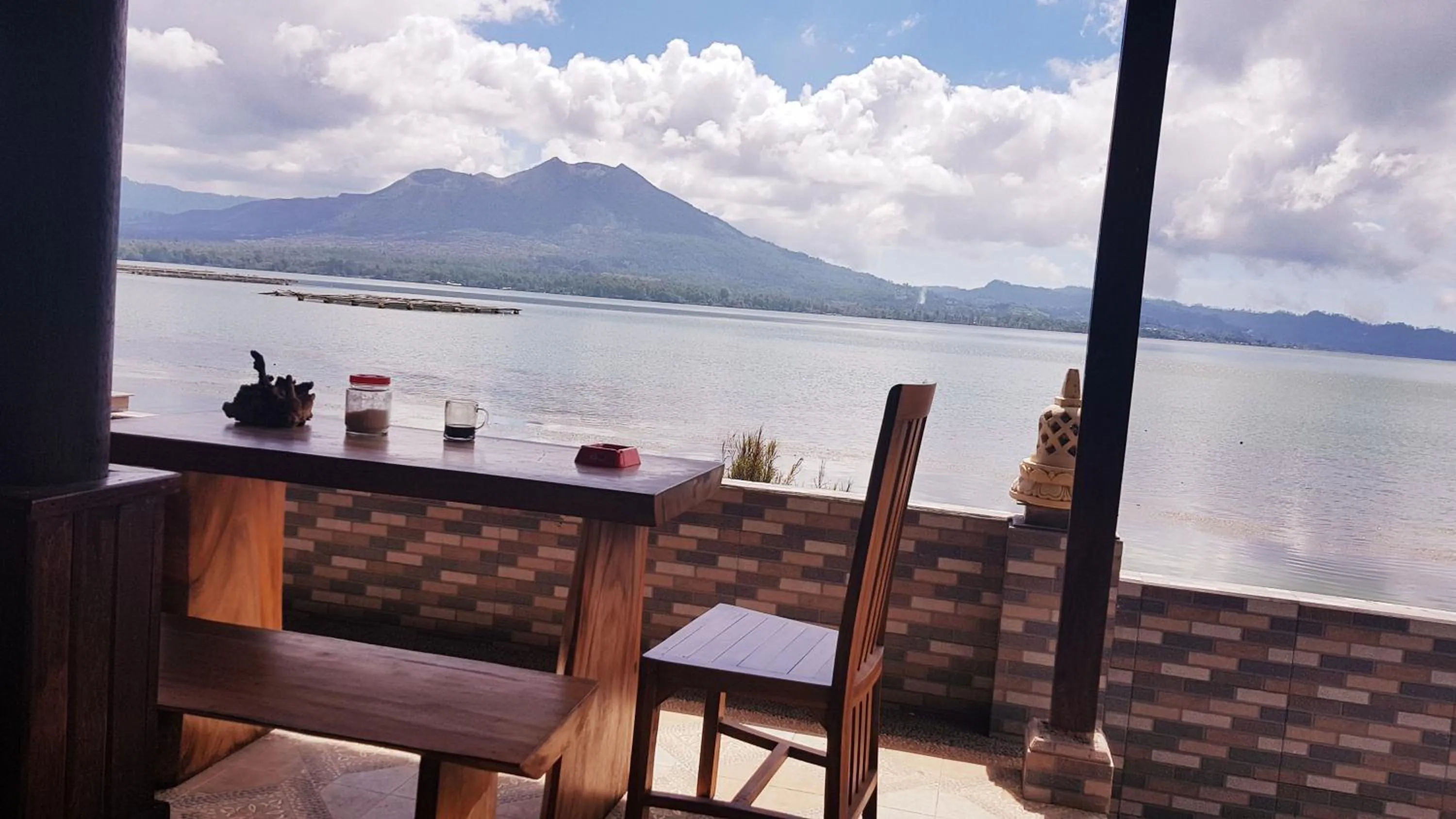 Garden view in Batur Green Lakeview in Kintamani Bali
