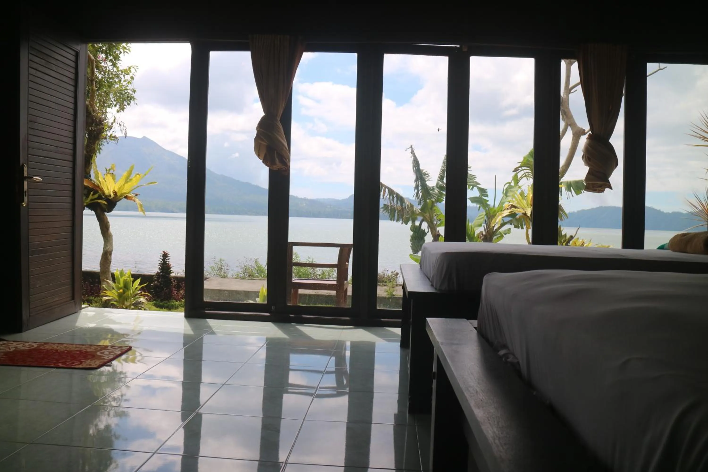 Garden view in Batur Green Lakeview in Kintamani Bali