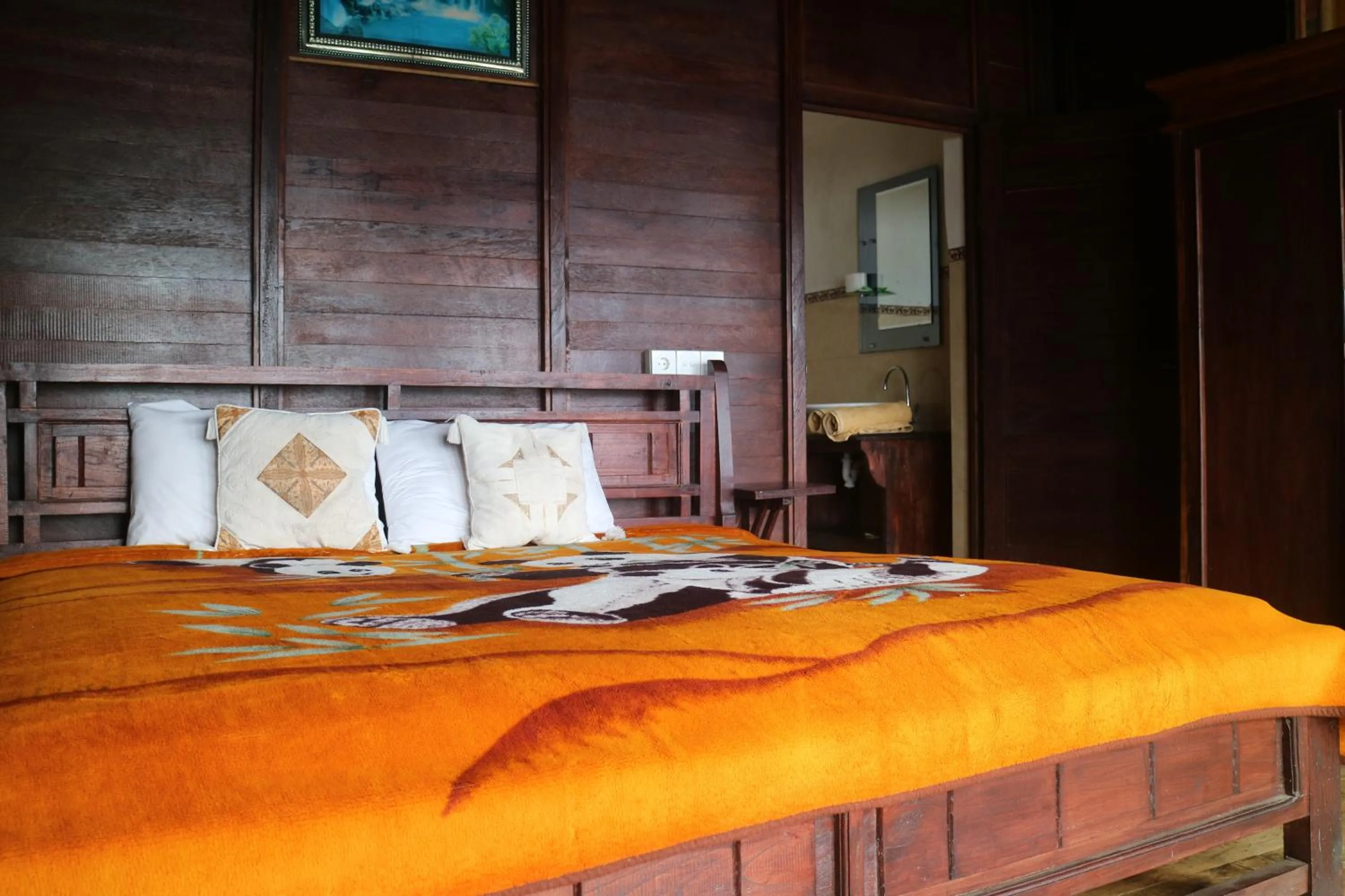 Garden view, Bed in Batur Green Lakeview in Kintamani Bali