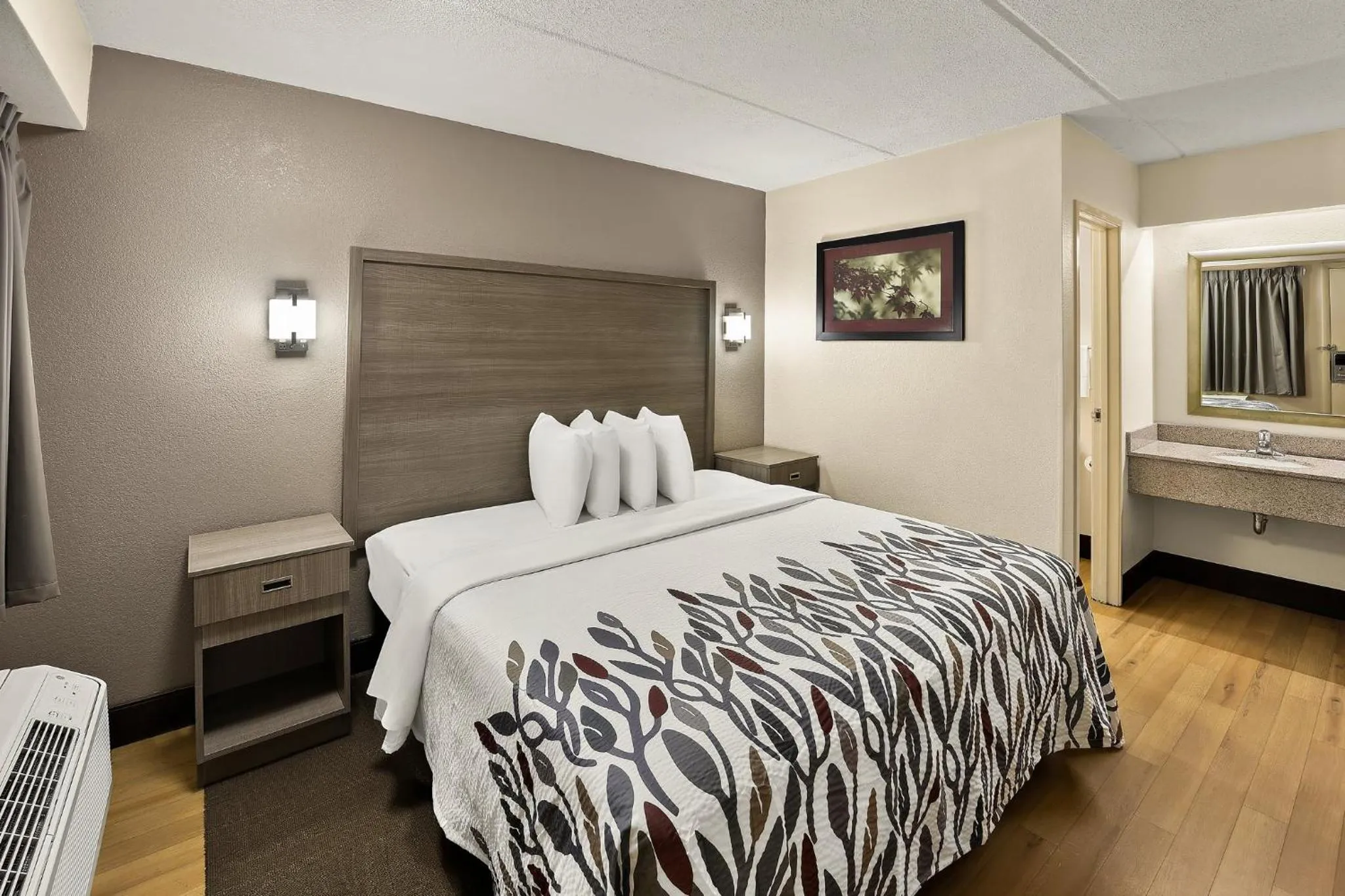 Photo of the whole room, Bed in Red Roof Inn Chapel Hill - UNC