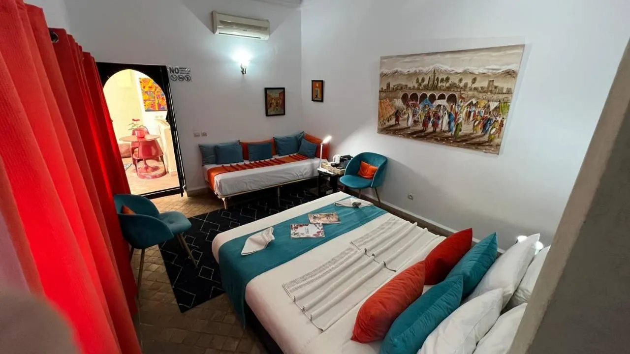 Bed in RIAD PÉNÉLOPE Marrakech