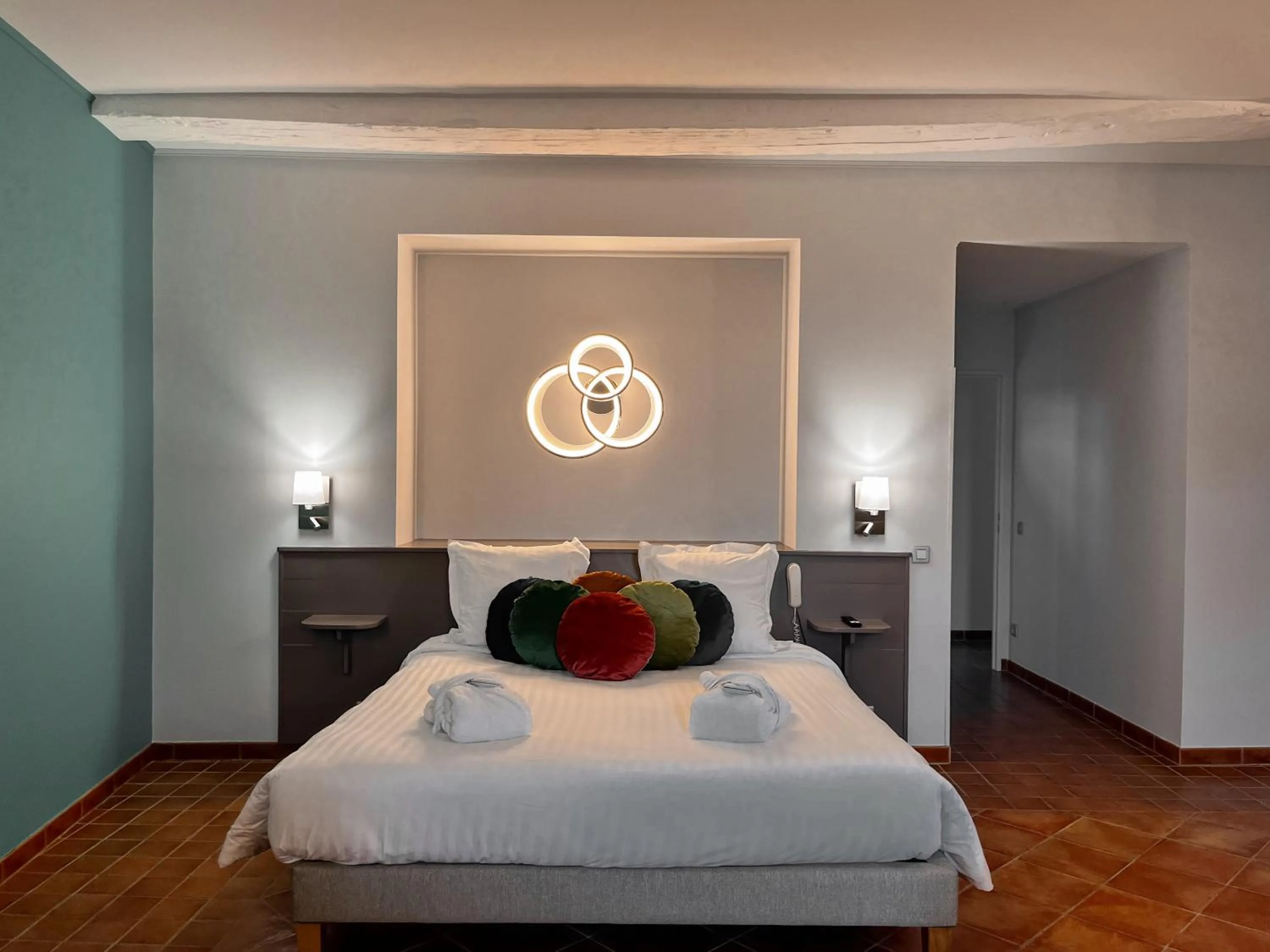 Bed in Hôtel Le Château Fort de Sedan