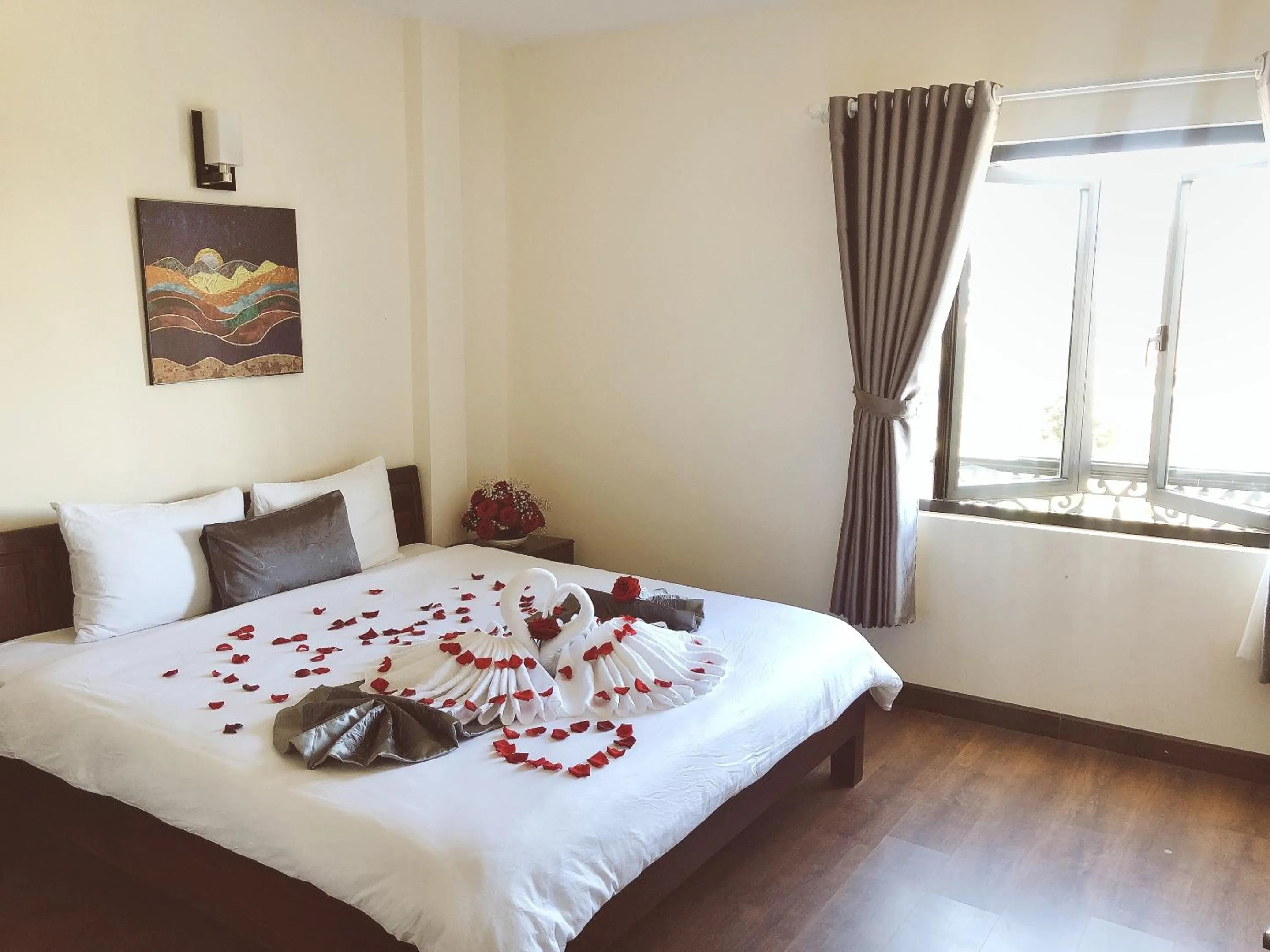 Bed in Le Grey Dalat Hotel