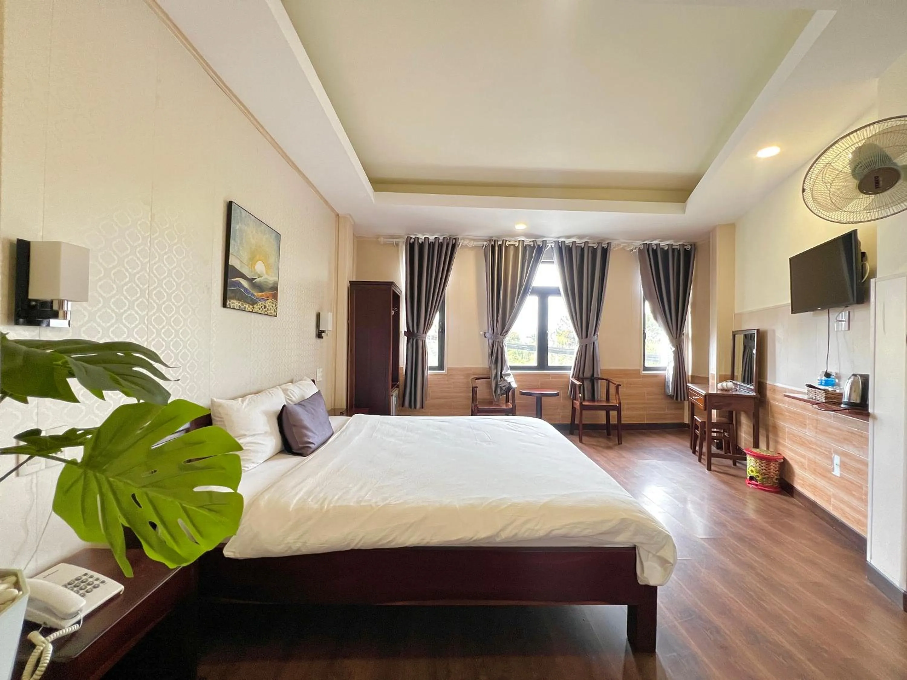 Bed in Le Grey Dalat Hotel