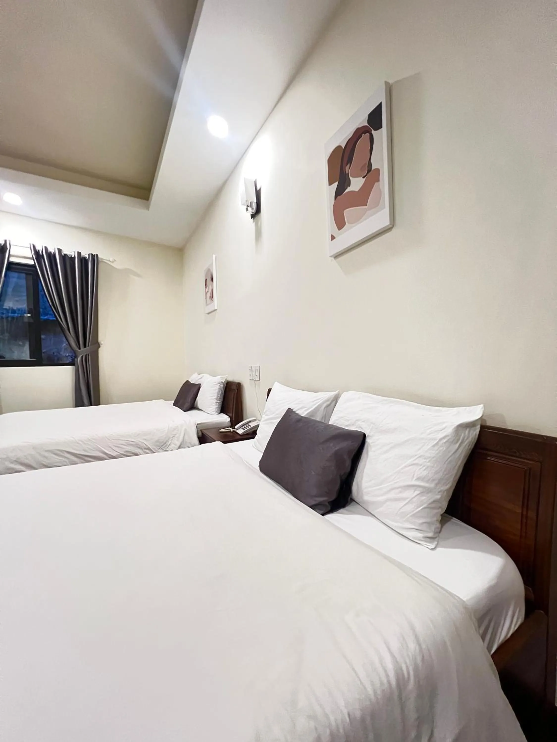 Bed in Le Grey Dalat Hotel