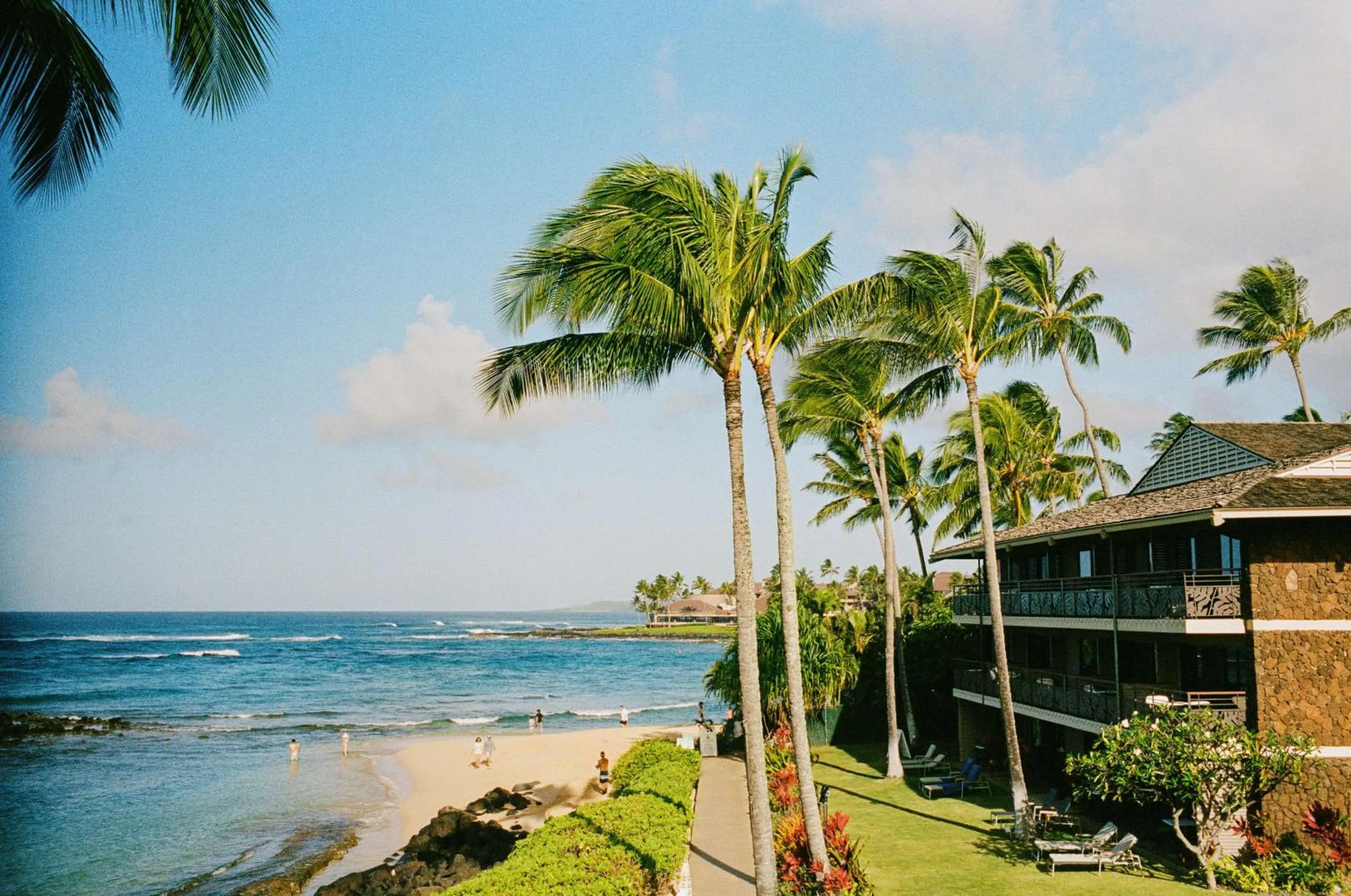 Property building in Koa Kea Resort on Poipu Beach