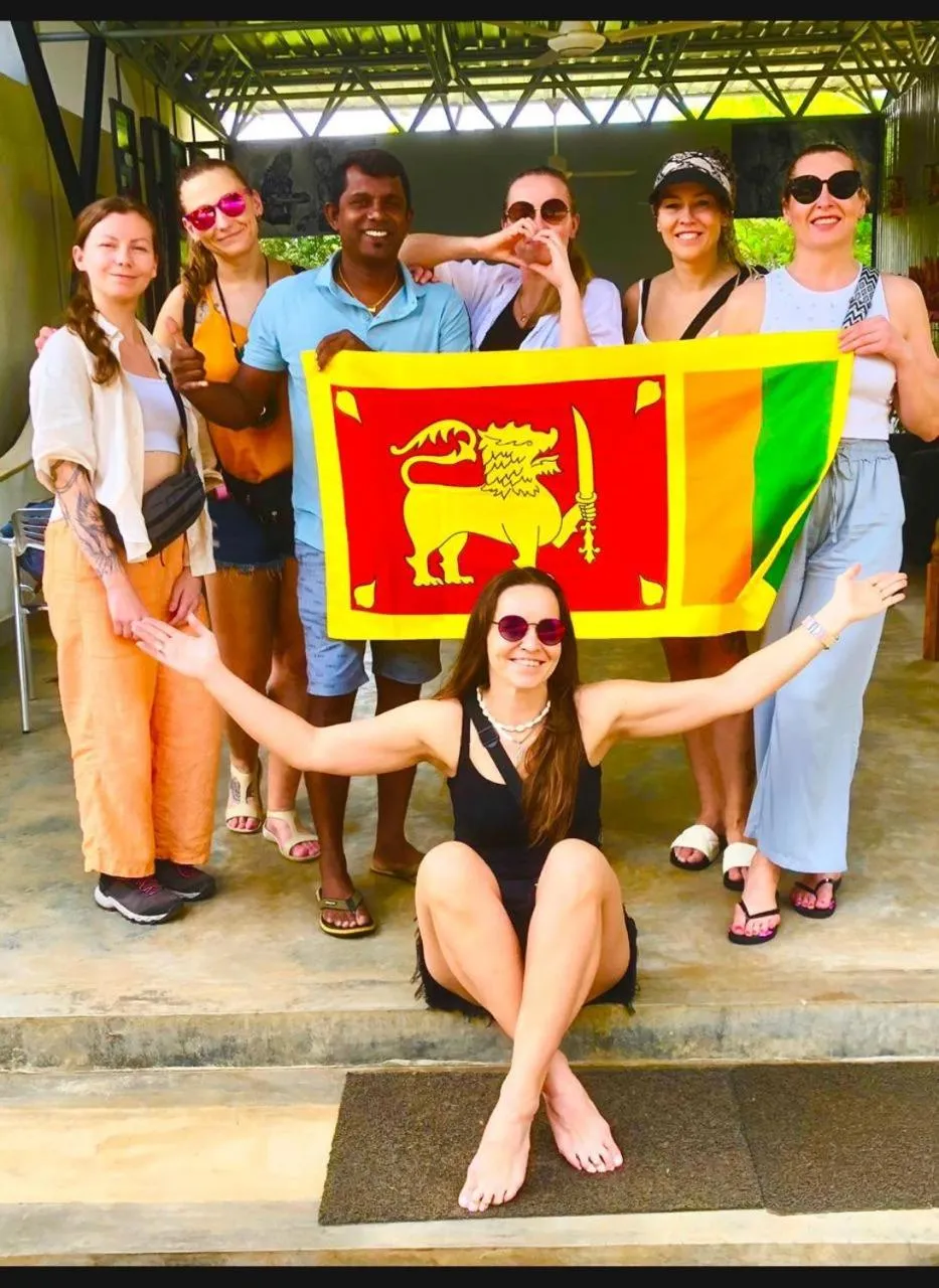 group of guests in Royal Rock Sigiriya