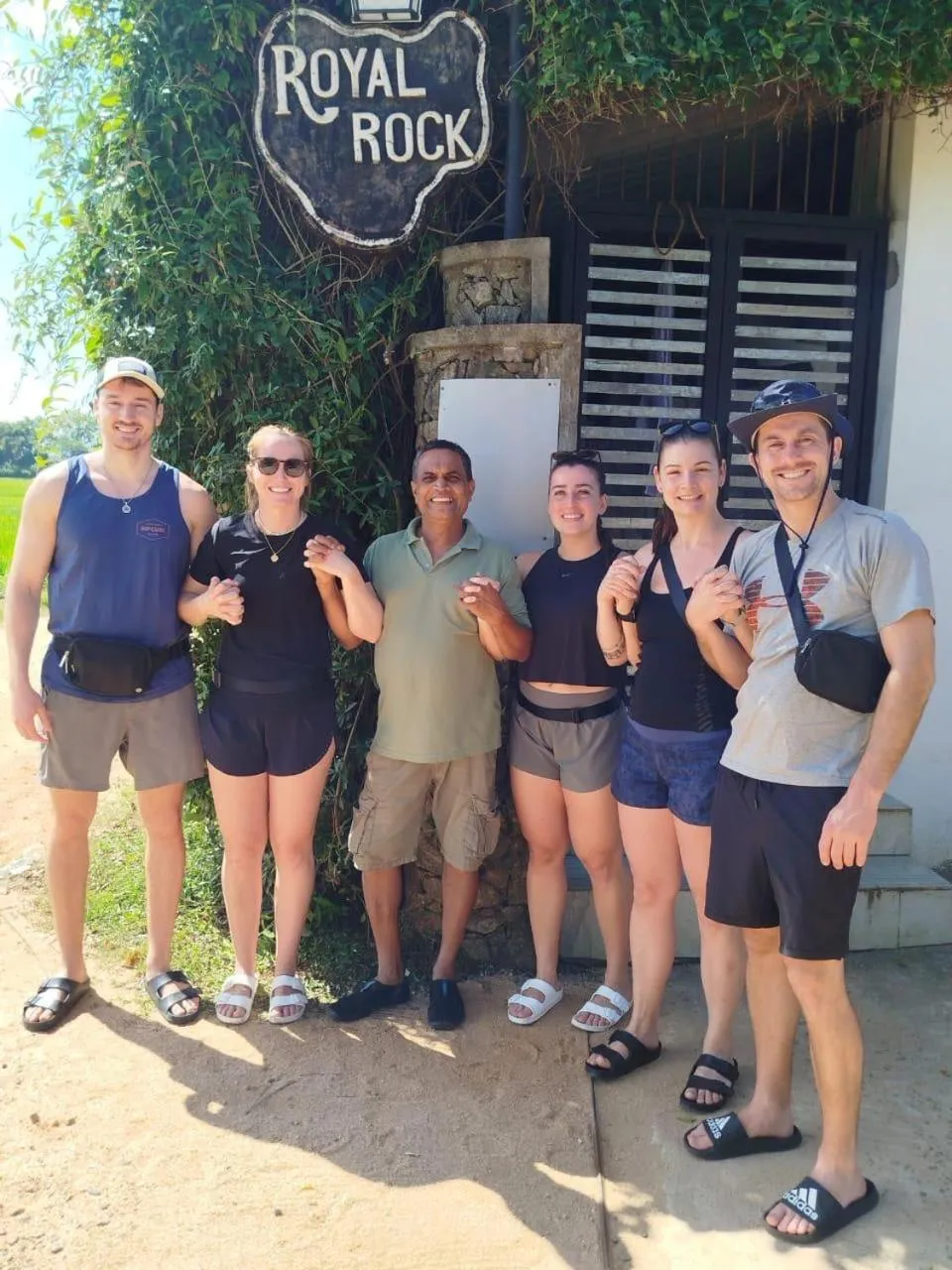 group of guests in Royal Rock Sigiriya