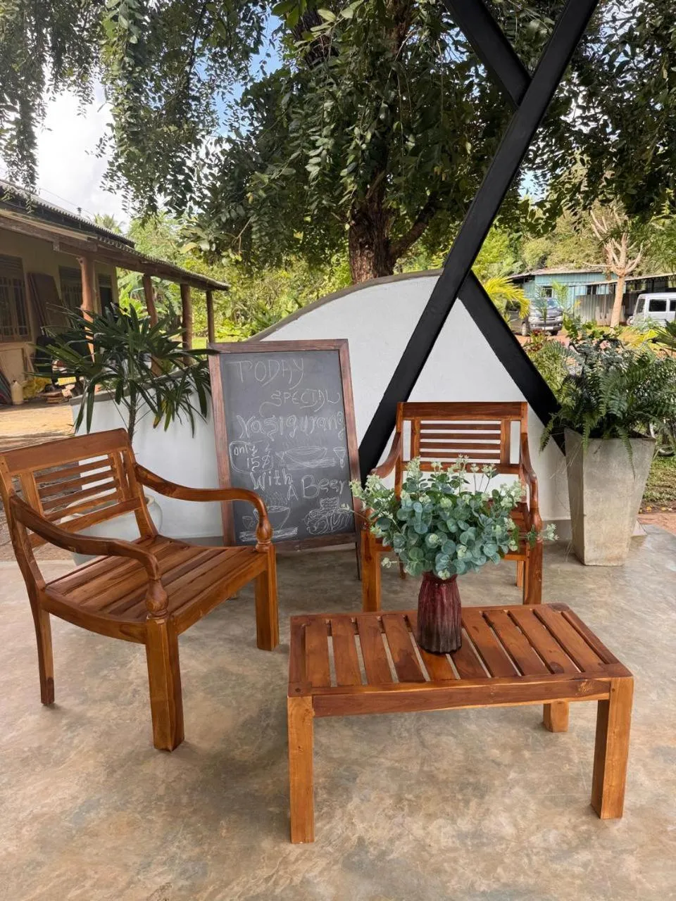 Seating area in Royal Rock Sigiriya