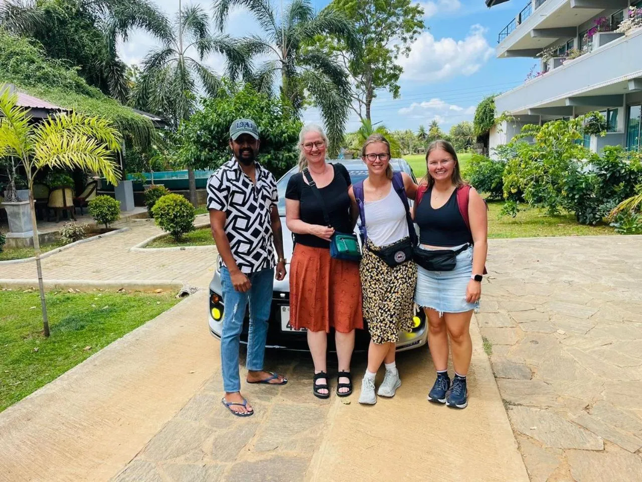 group of guests in Royal Rock Sigiriya
