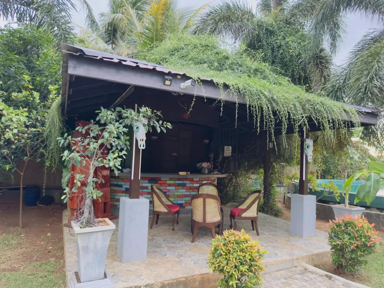 Seating area in Royal Rock Sigiriya