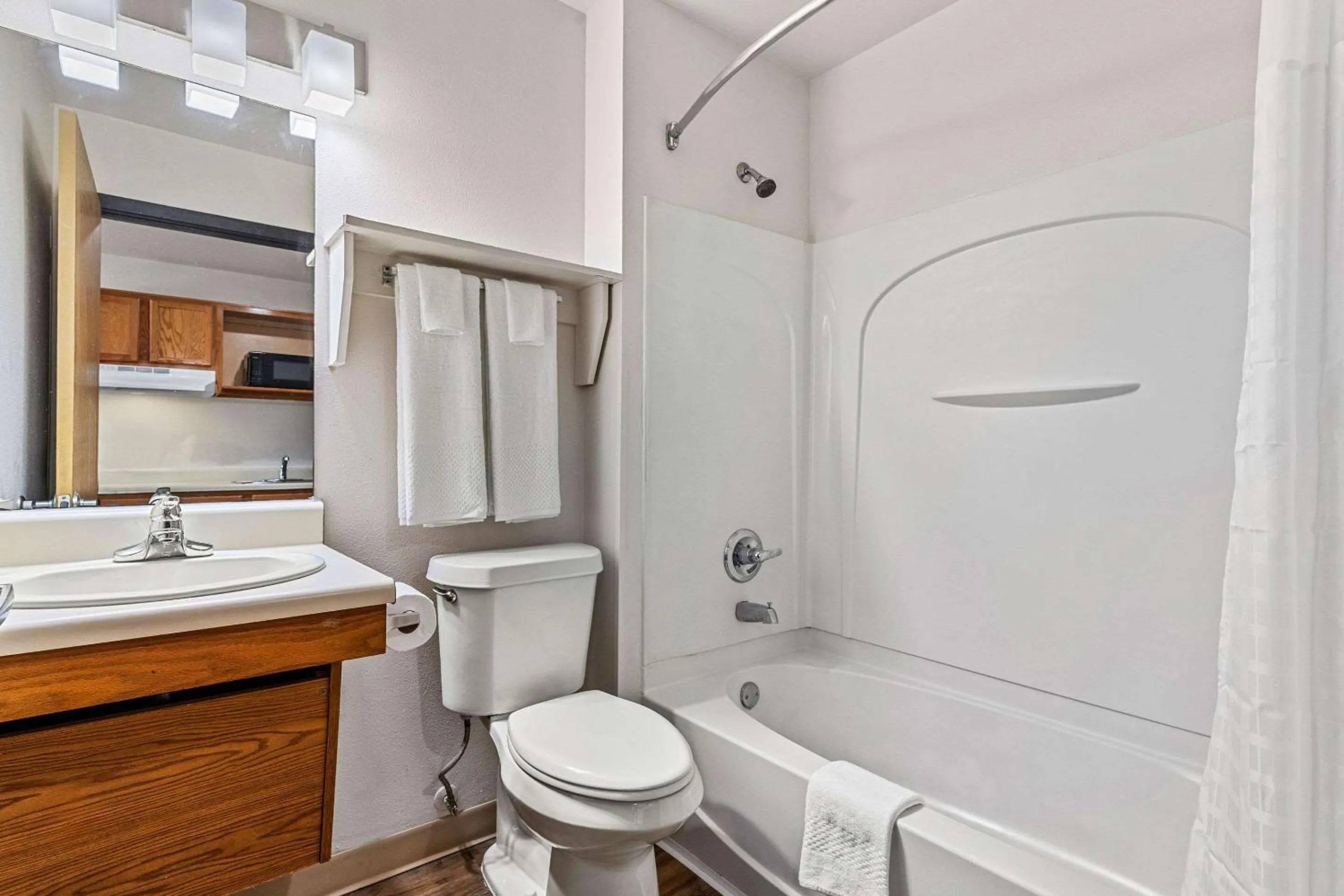 Bedroom in WoodSpring Suites Tulsa