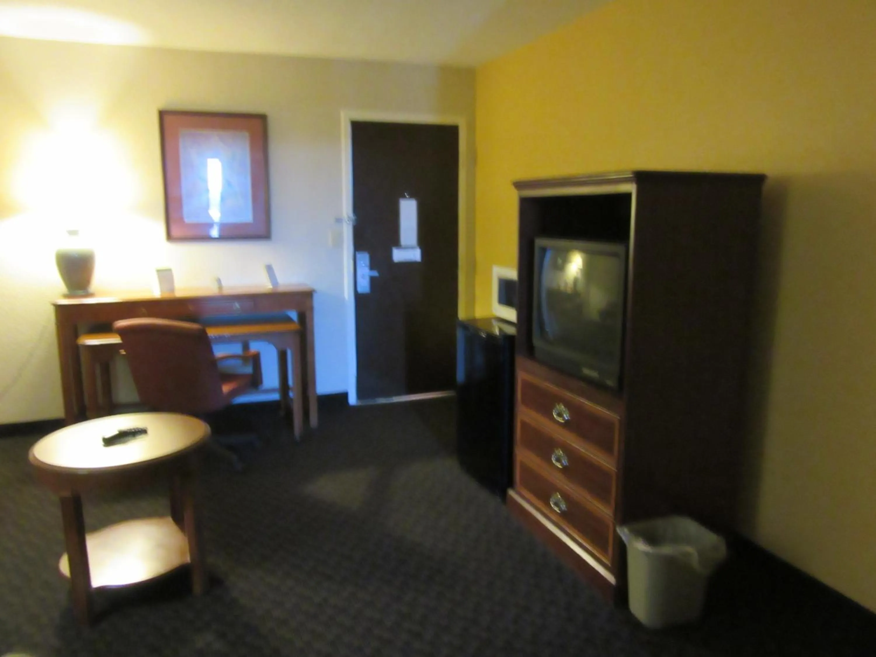 Decorative detail, TV/Entertainment Center in Days Inn & Suites by Wyndham SE Columbia Ft Jackson