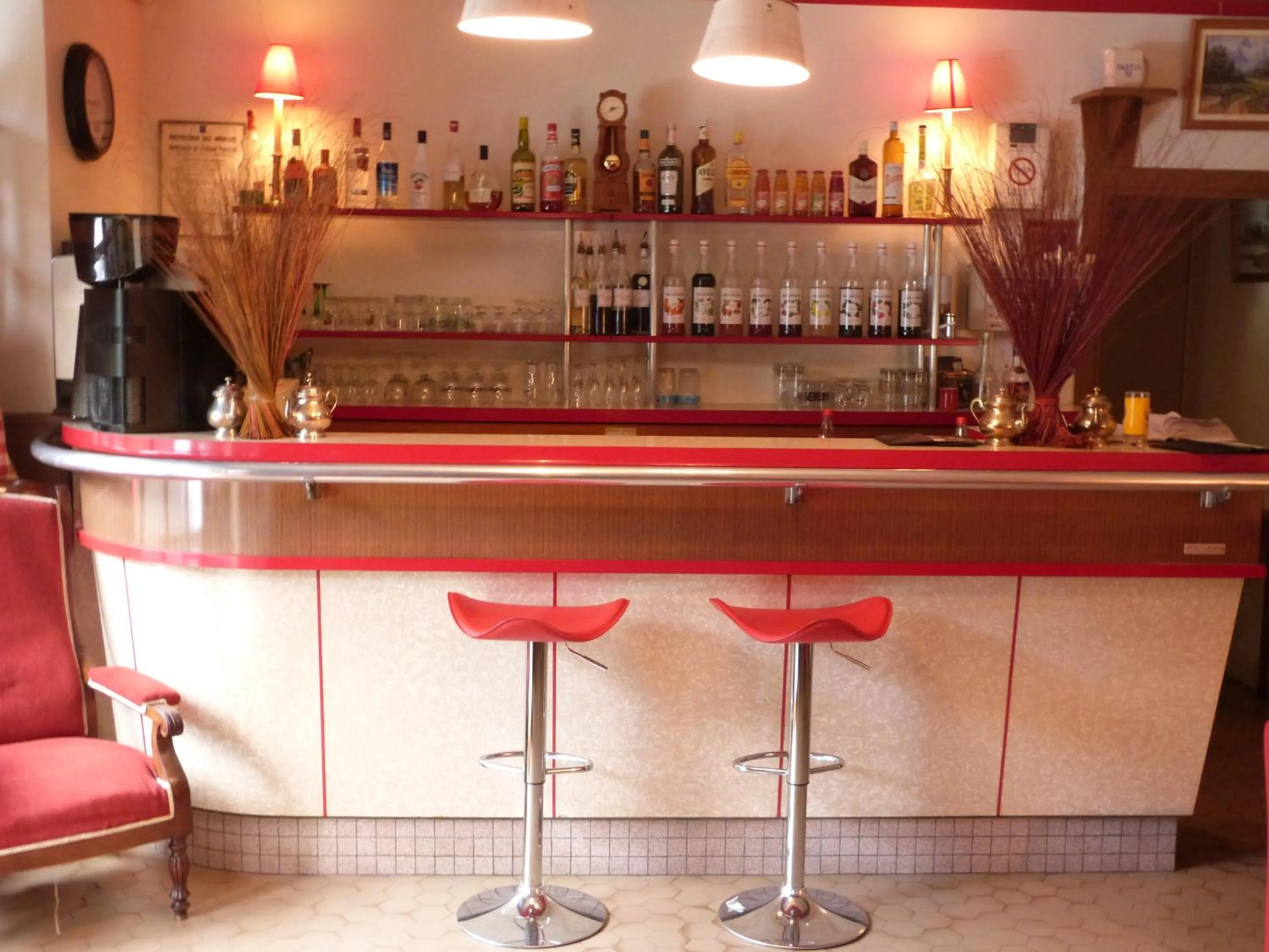 Lounge or bar in Relais d'Auvergne
