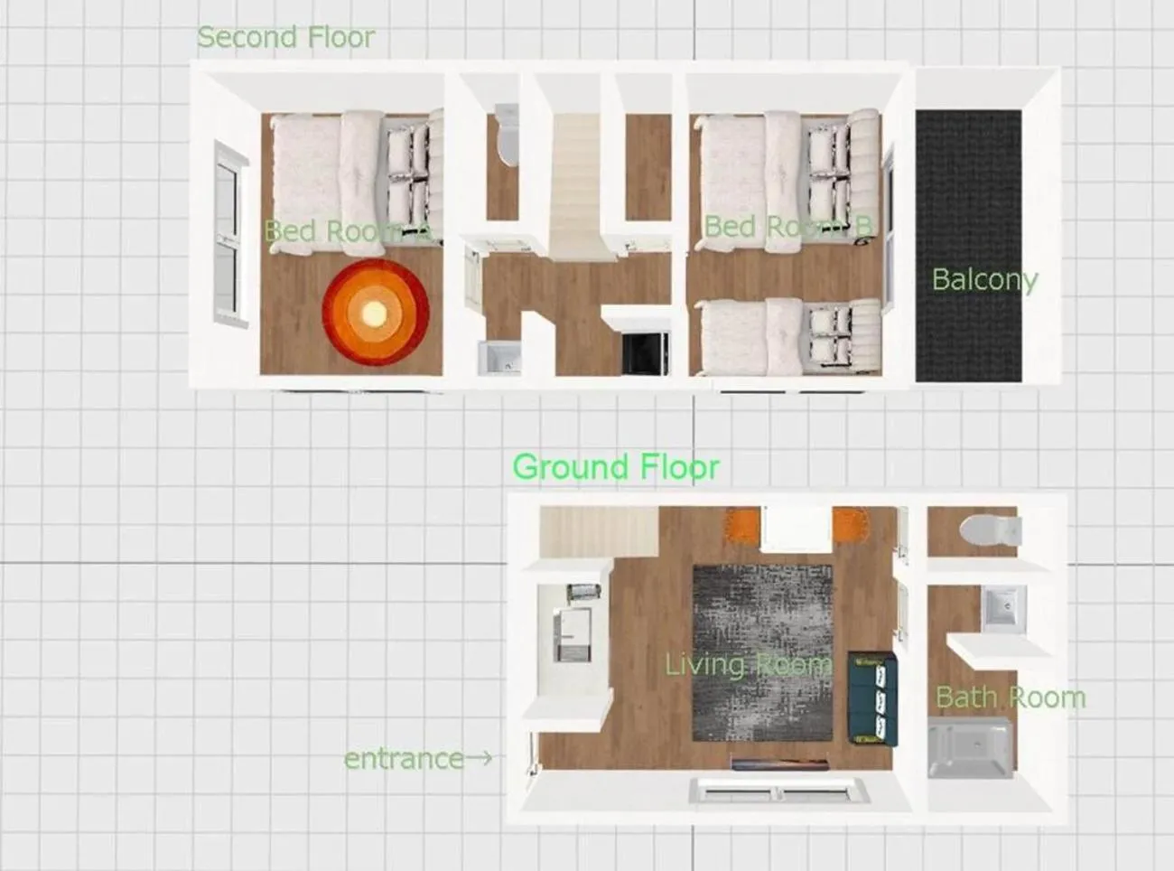 Floor plan in SMILE STAY Shinnakano
