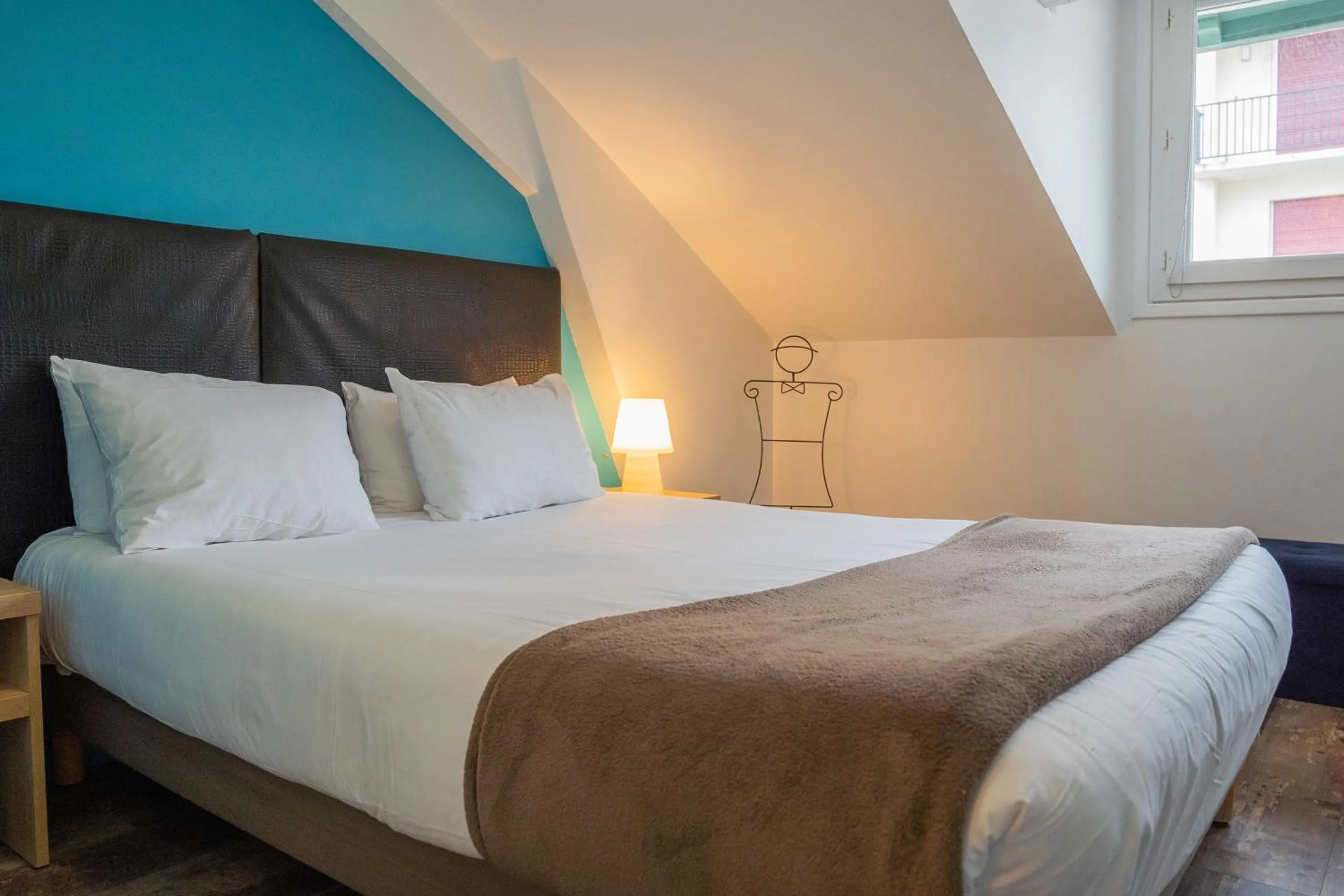 Photo of the whole room, Bed in Mosaikhotel