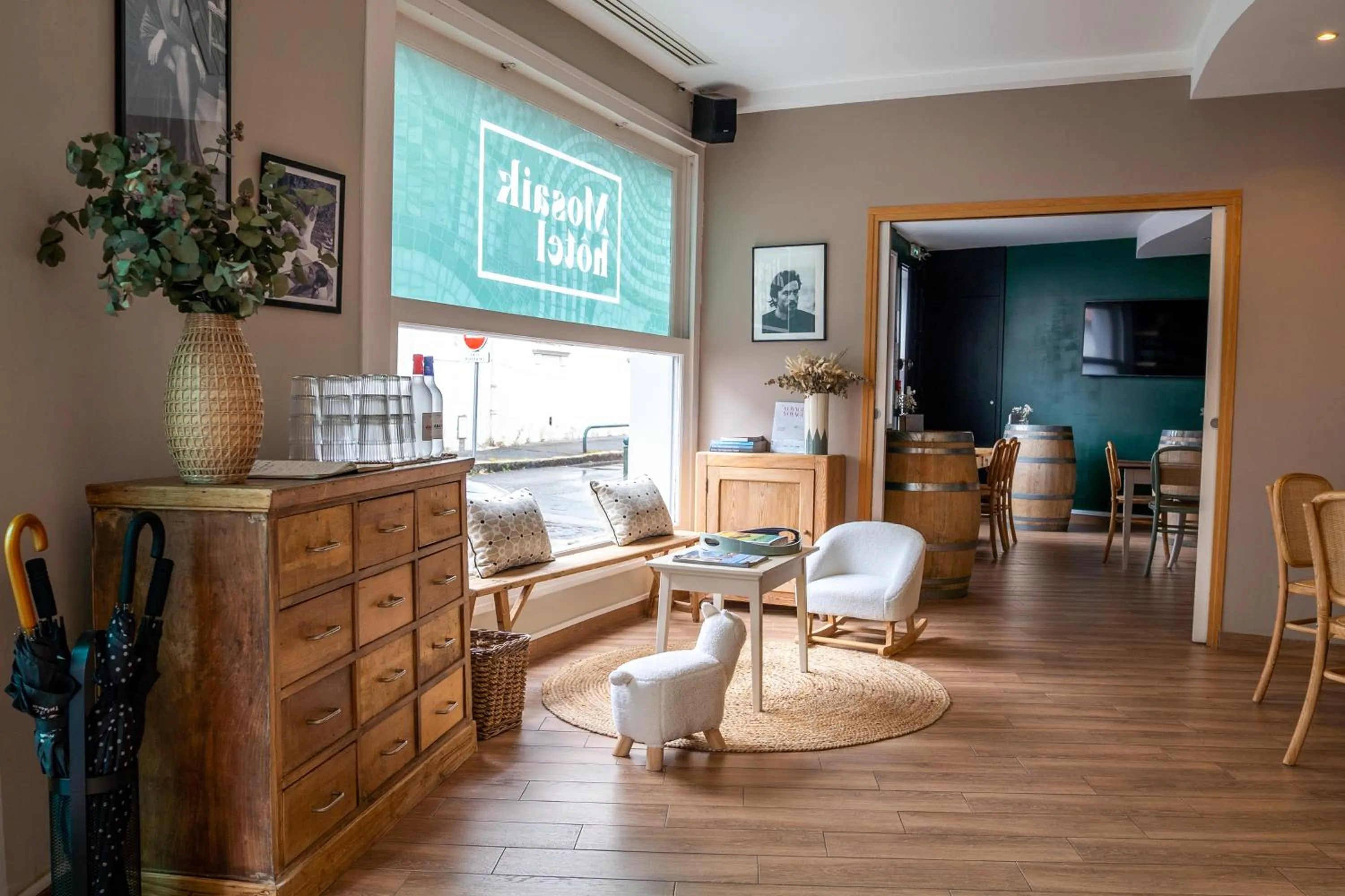 Lobby or reception in Mosaikhotel