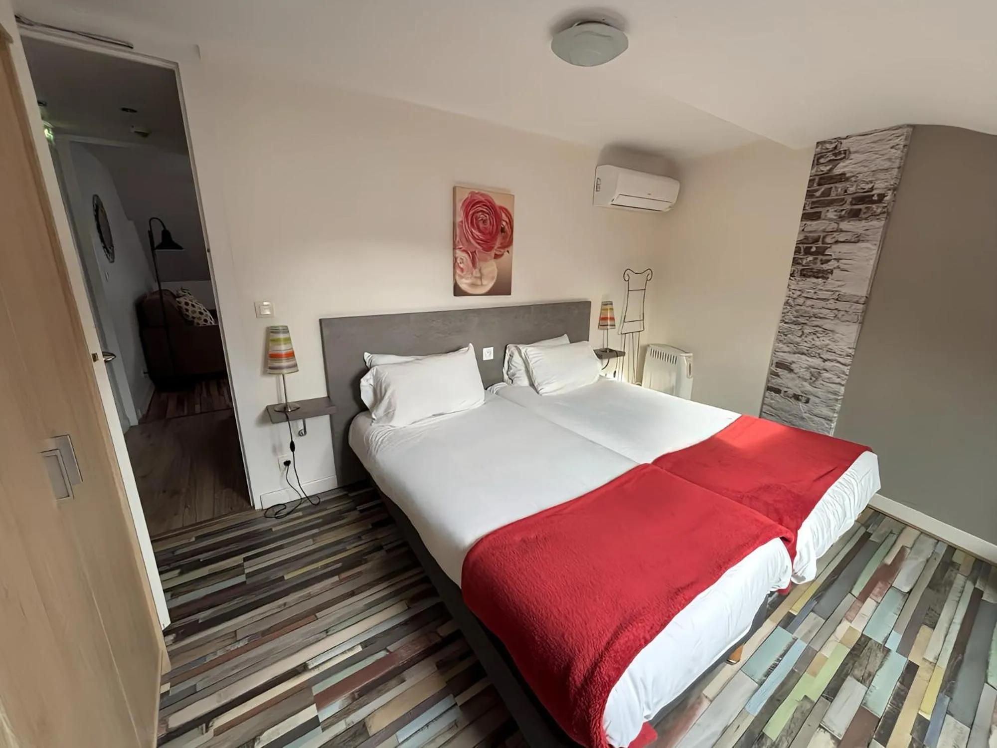 Bedroom, Bed in Mosaikhotel