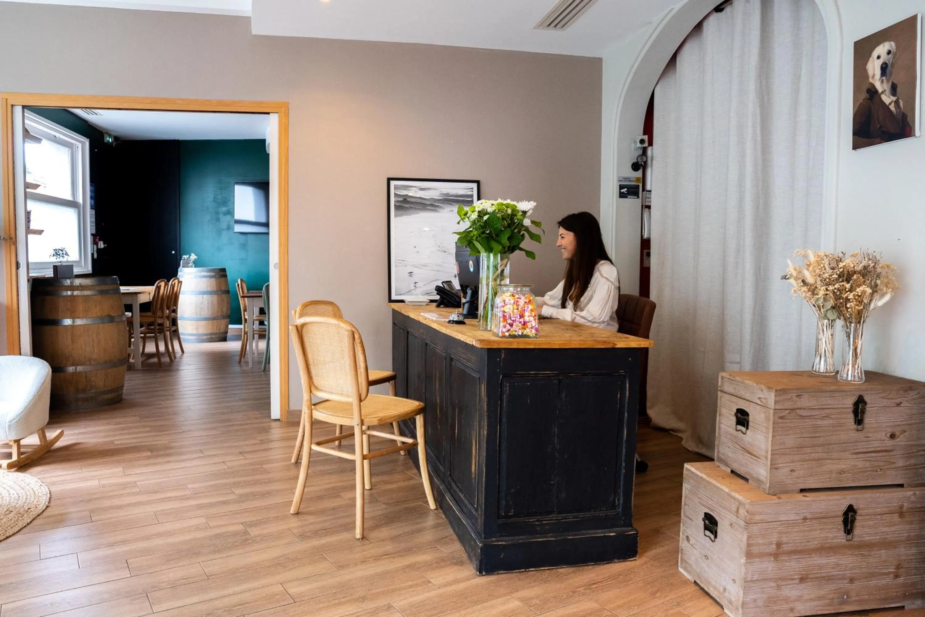 Lobby or reception in Mosaikhotel