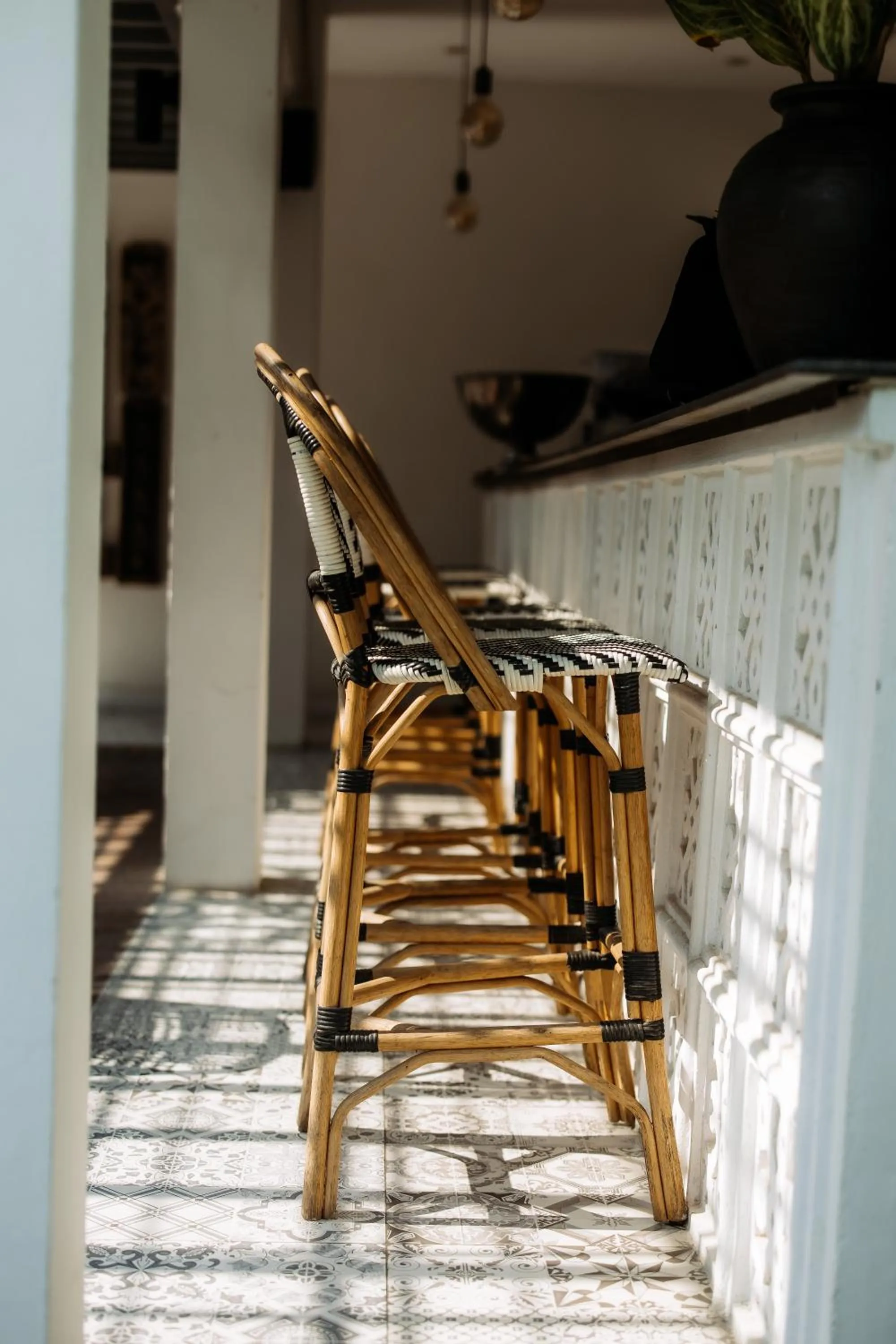 Lounge or bar in Souphattra Hotel Luang Prabang