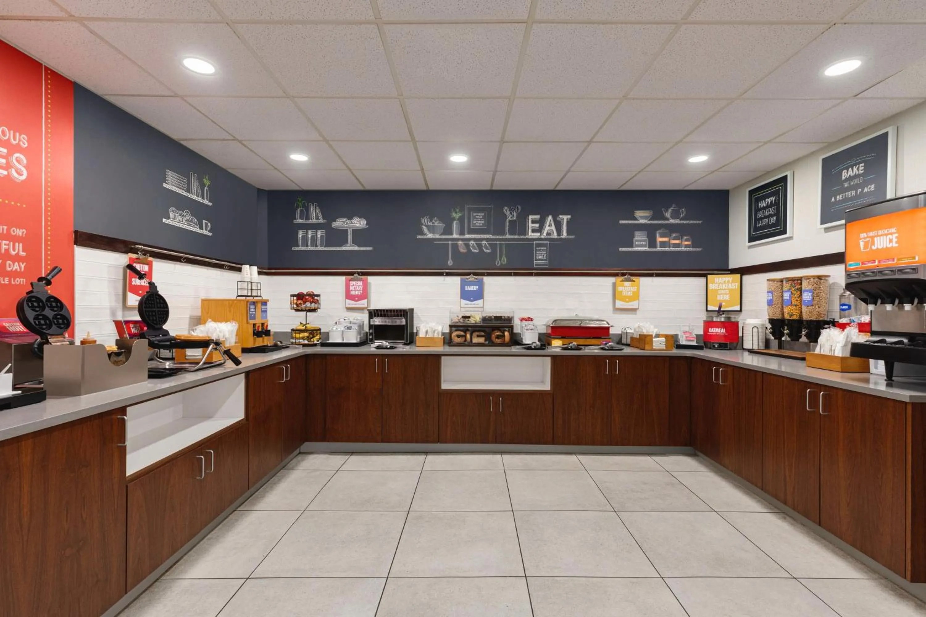 Breakfast in Hampton Inn Charlottesville