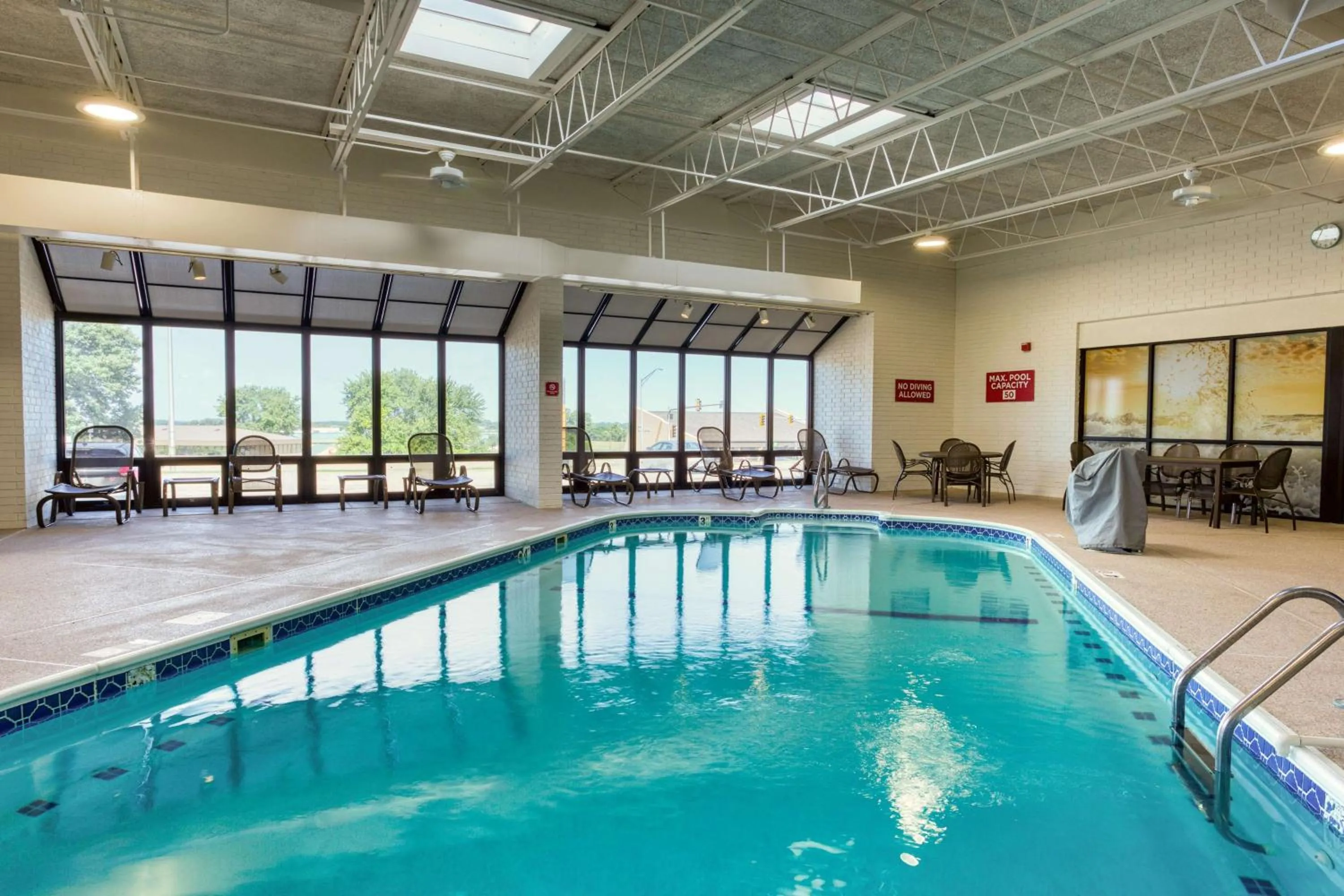 Pool view in Drury Inn and Suites St Louis Collinsville