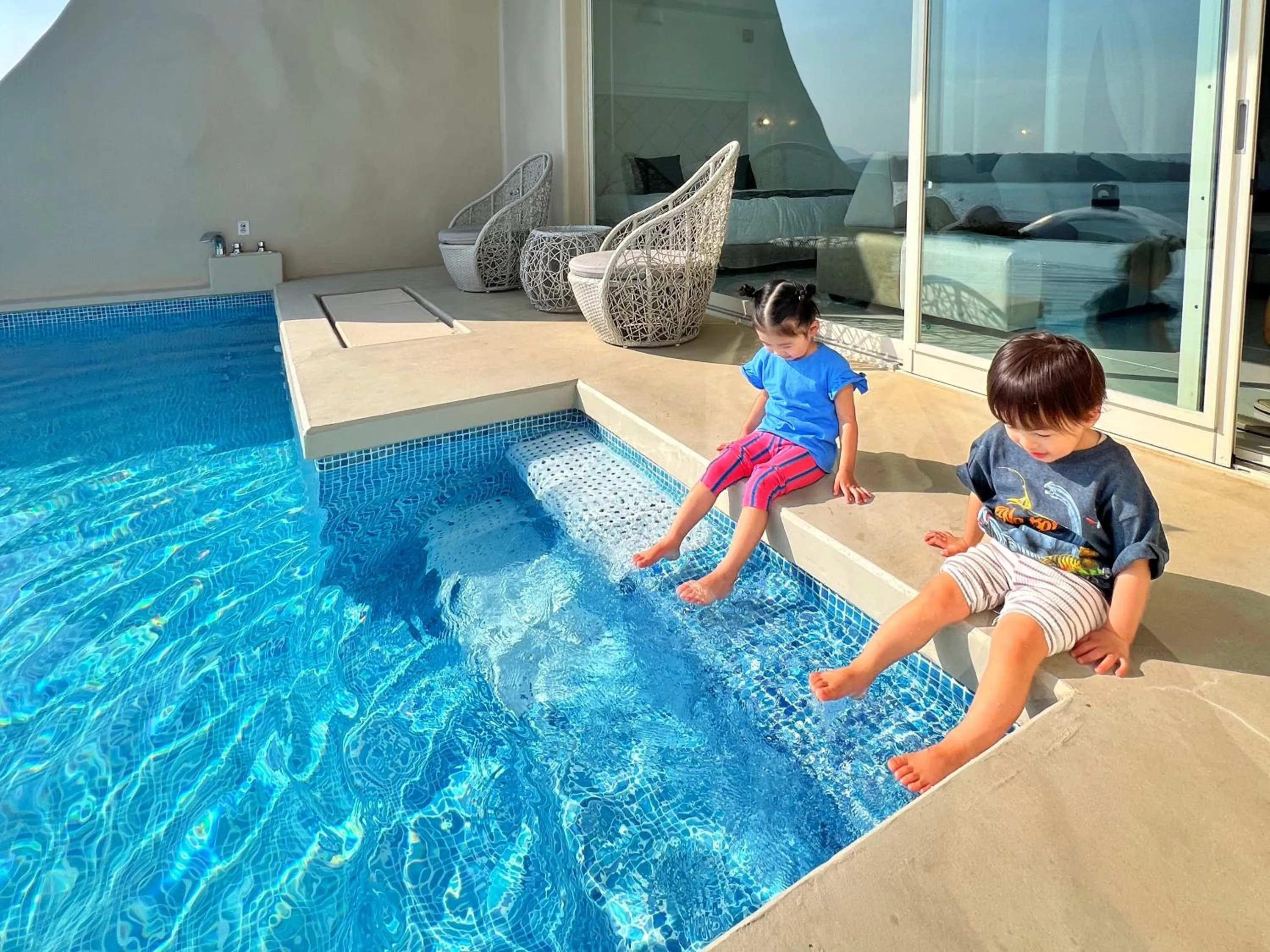Pool view in Yuki Suite Kourijima