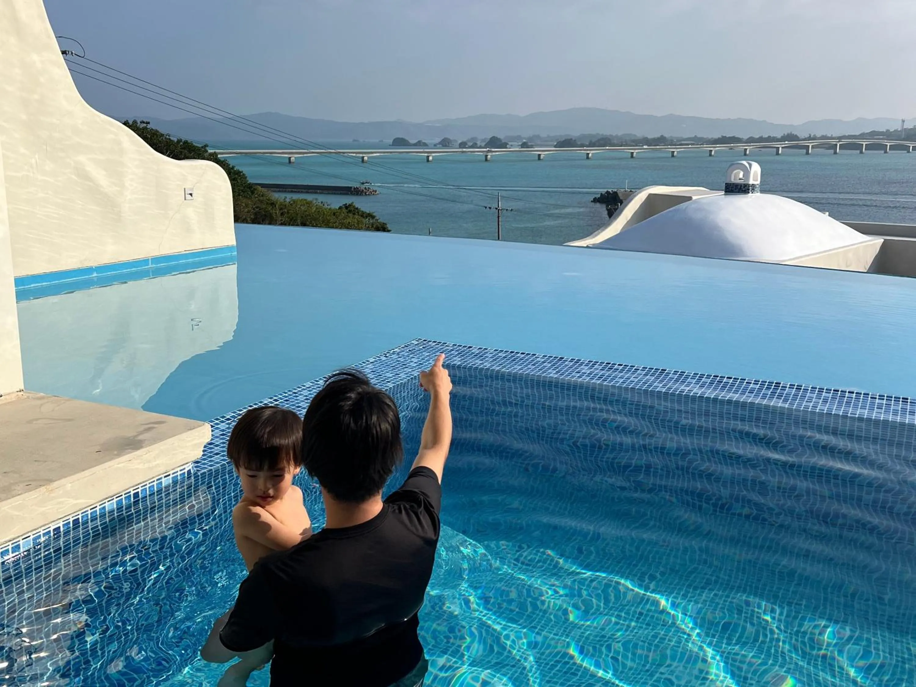 Pool view in Yuki Suite Kourijima
