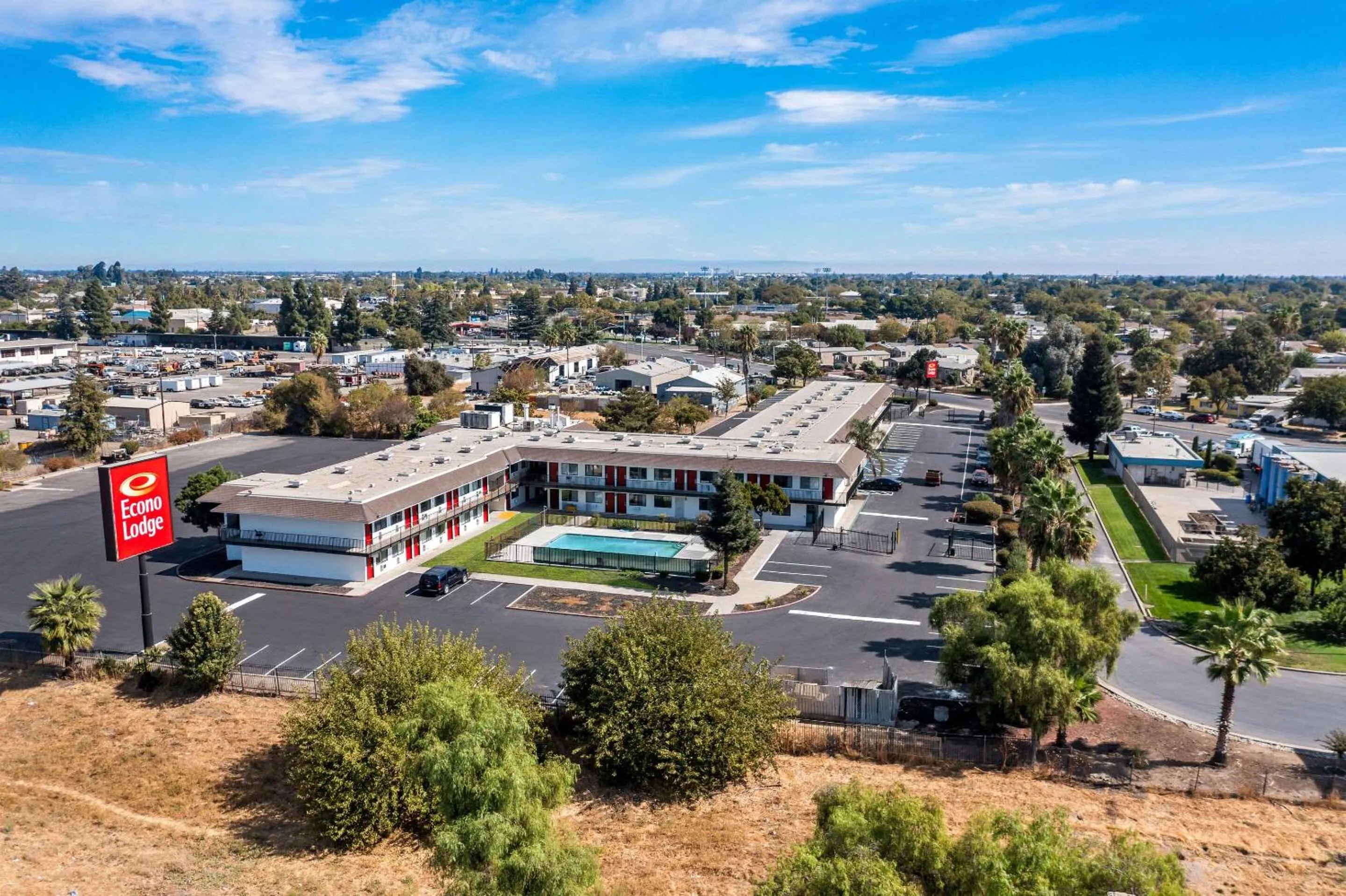 Property building in Econo Lodge Stockton near I-5 Fairgrounds
