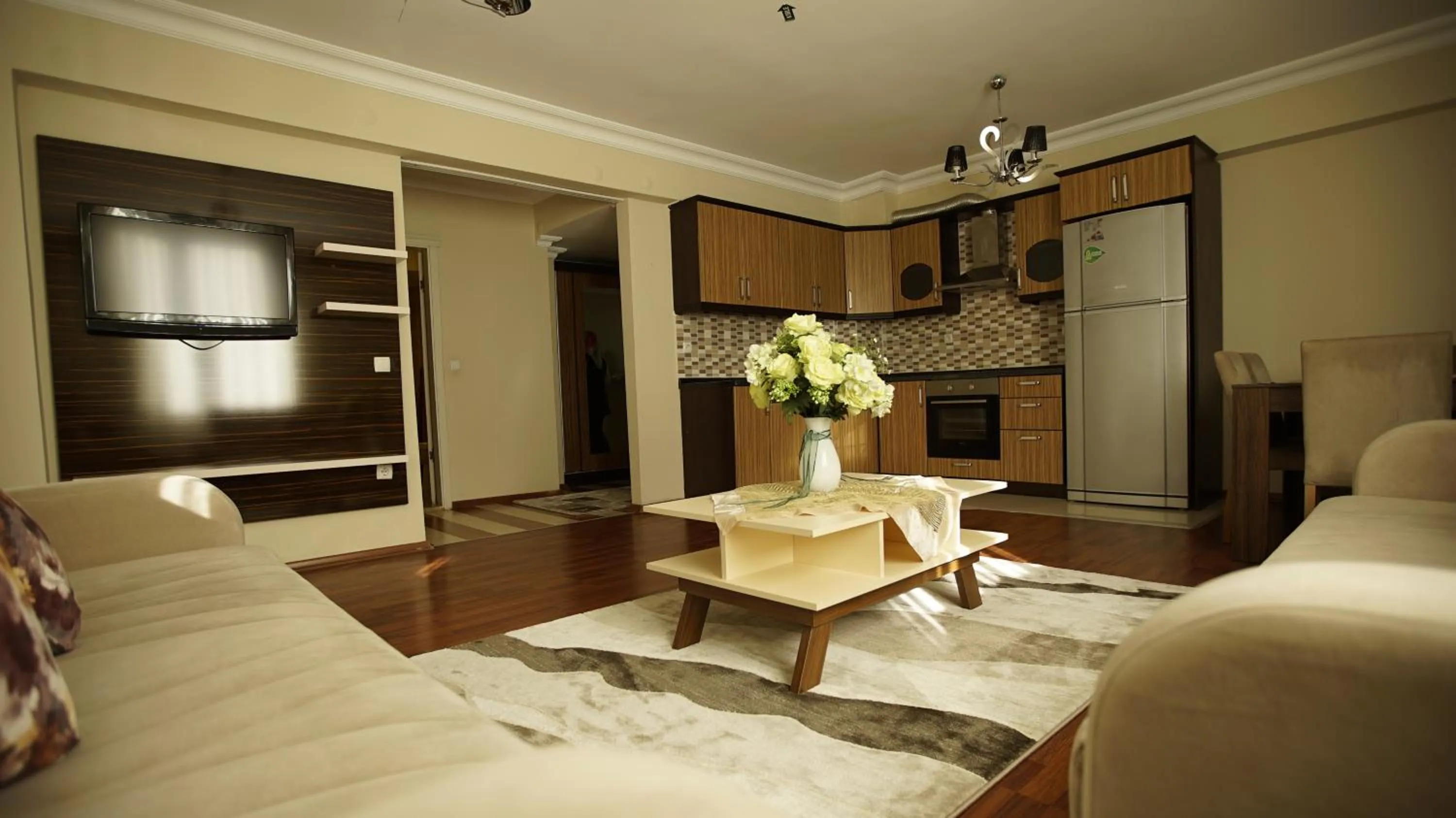 Kitchen or kitchenette in Sarot Thermal Vadi Tatil Koyu - Halal Hotel