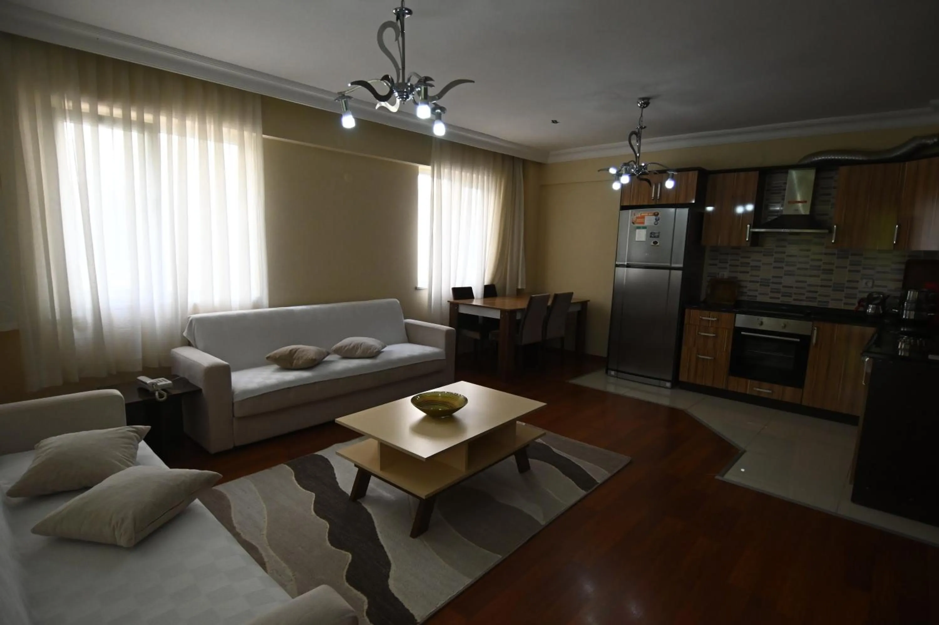 Kitchen or kitchenette, Bed in Sarot Thermal Vadi Tatil Koyu - Halal Hotel