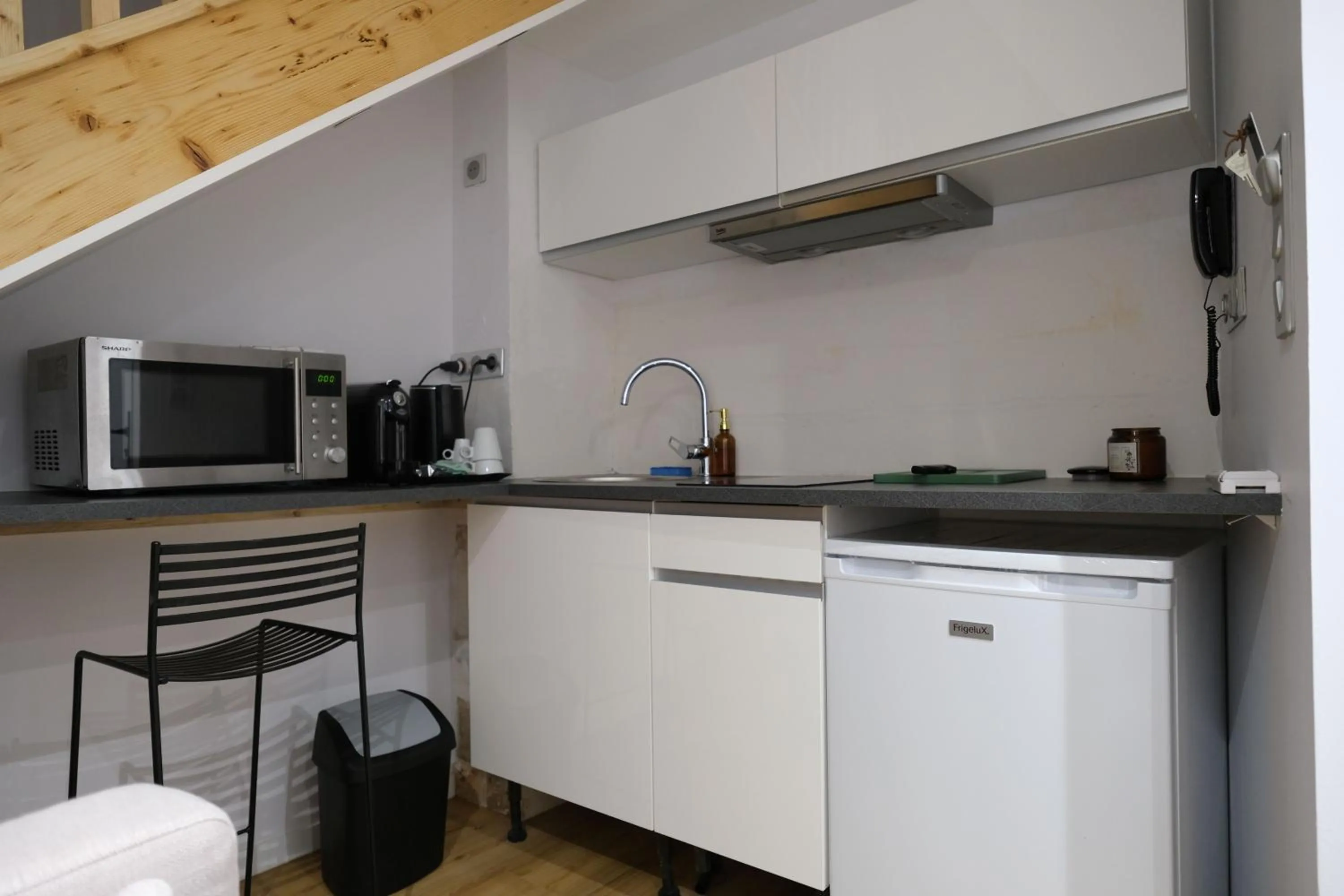 Kitchen or kitchenette in Hotel Albert 1er