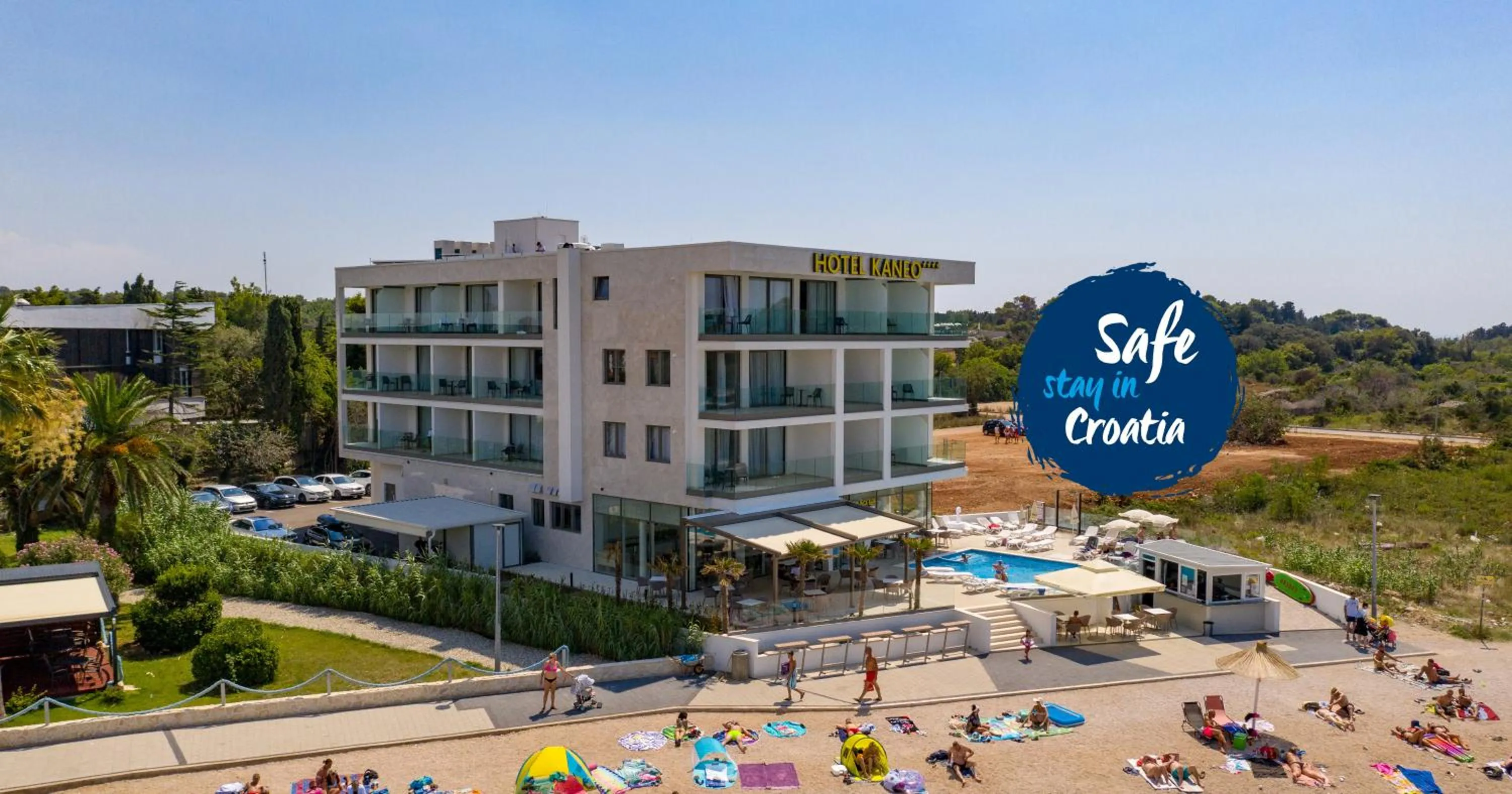 Property building in Kaneo beach hotel Novalja