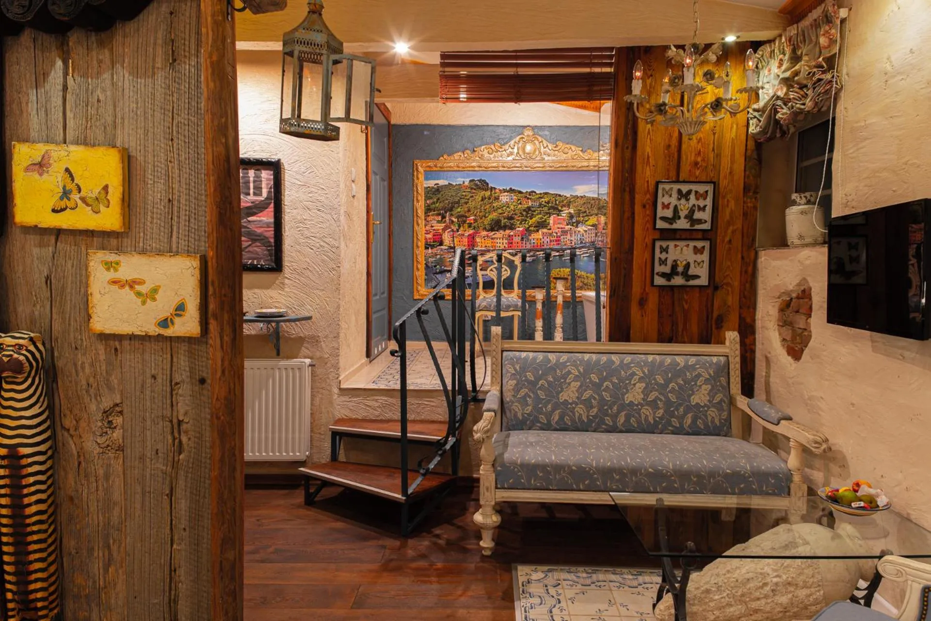 Seating area in Paul's Fantasia Boutique Suites