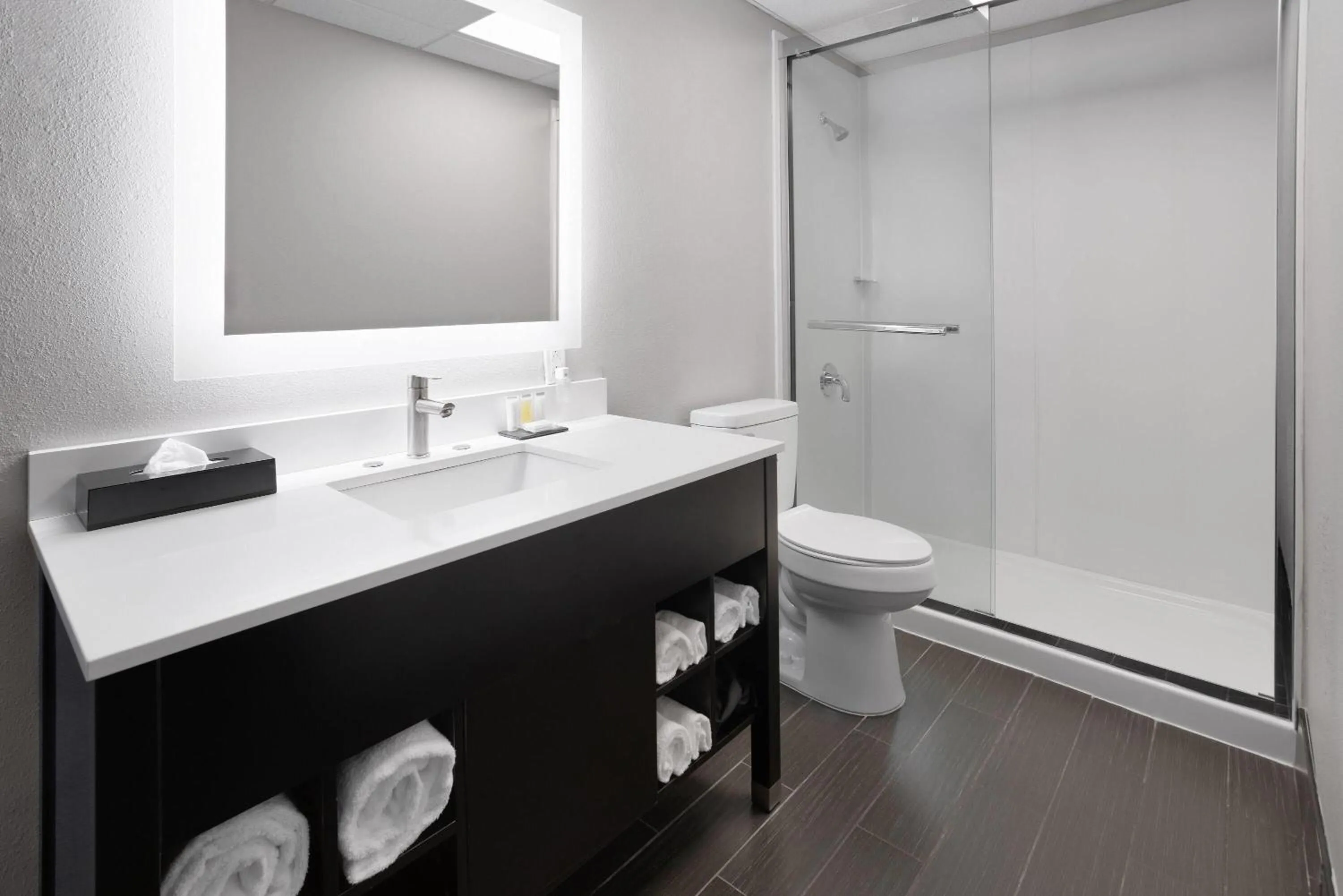 Shower in Hawthorn Extended Stay by Wyndham Chambersburg