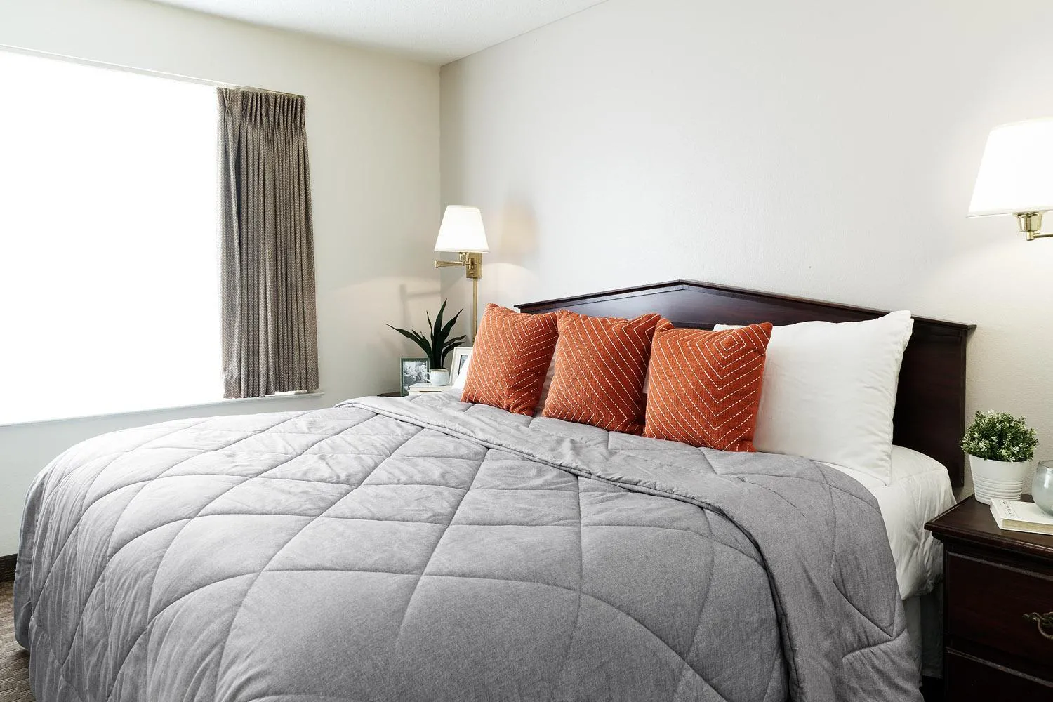 Bed in InTown Suites Extended Stay Houston TX - Westchase