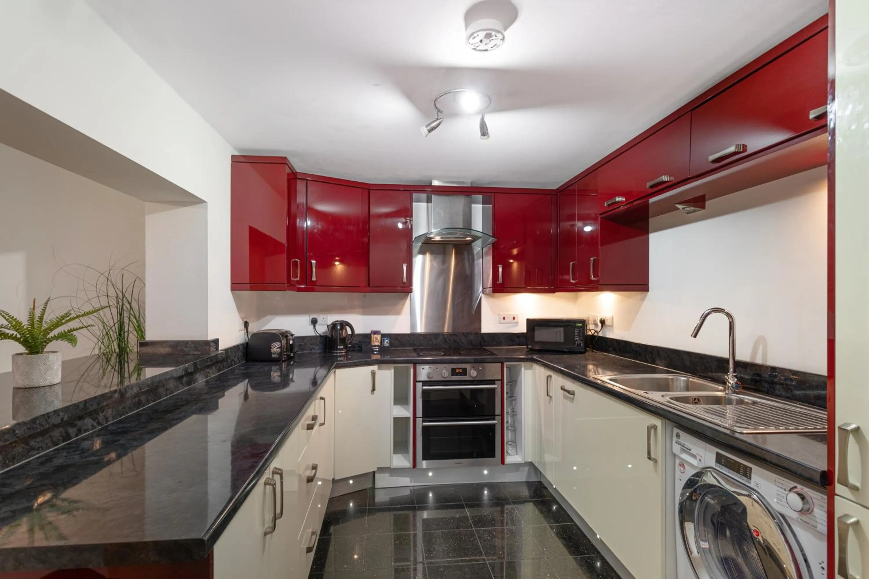 Kitchen or kitchenette in Bookbinders Apartments Leeds City Centre