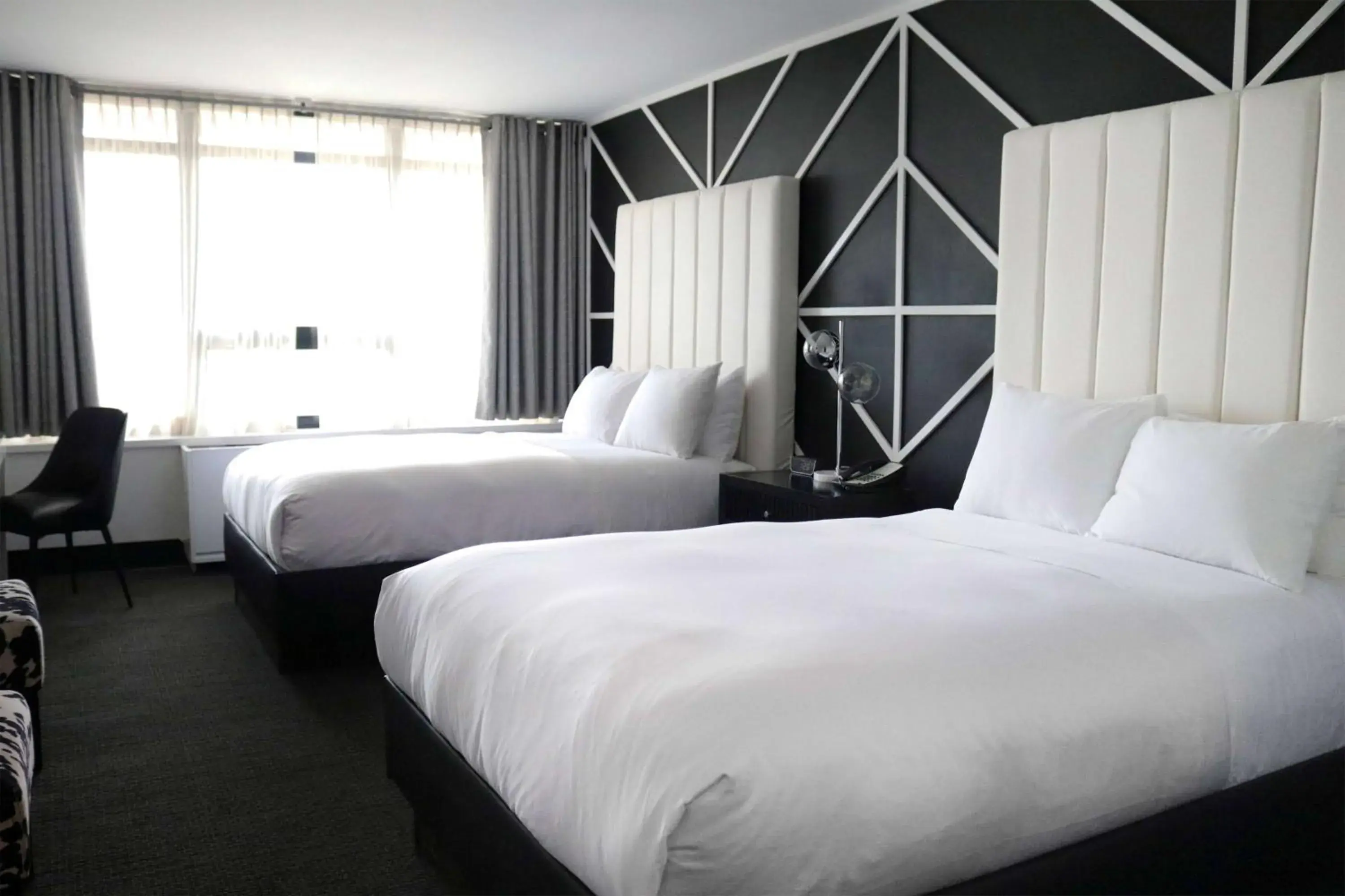 Double Room with Mobility/Hearing Access, Two Double Beds and Roll-In Shower, Non-Smoking in Hotel NoMa, Trademark Collection by Wyndham Double Room with Mobility/Hearing Access, Two Double Beds and Roll-In Shower, Non-Smoking in Hotel NoMa, Trademark Collection by Wyndham