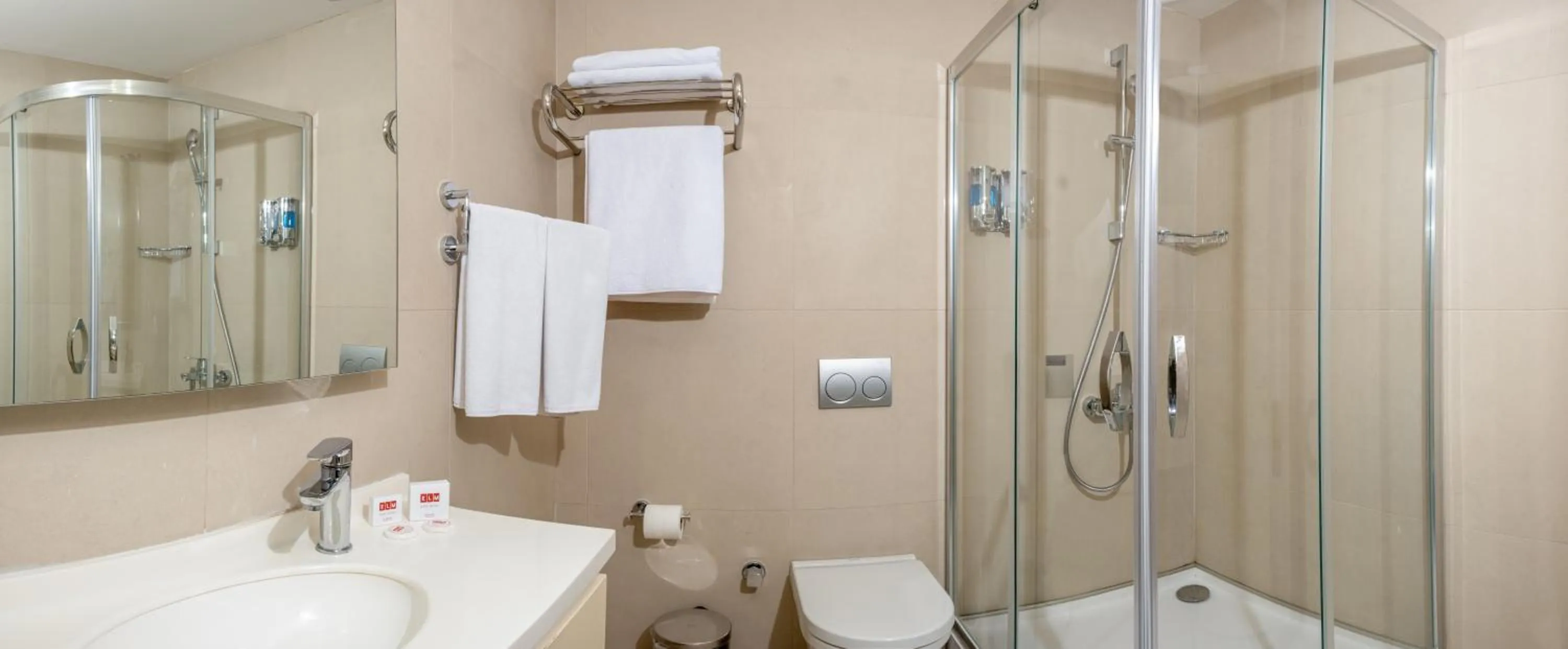 Shower in Elm Suite Hotel